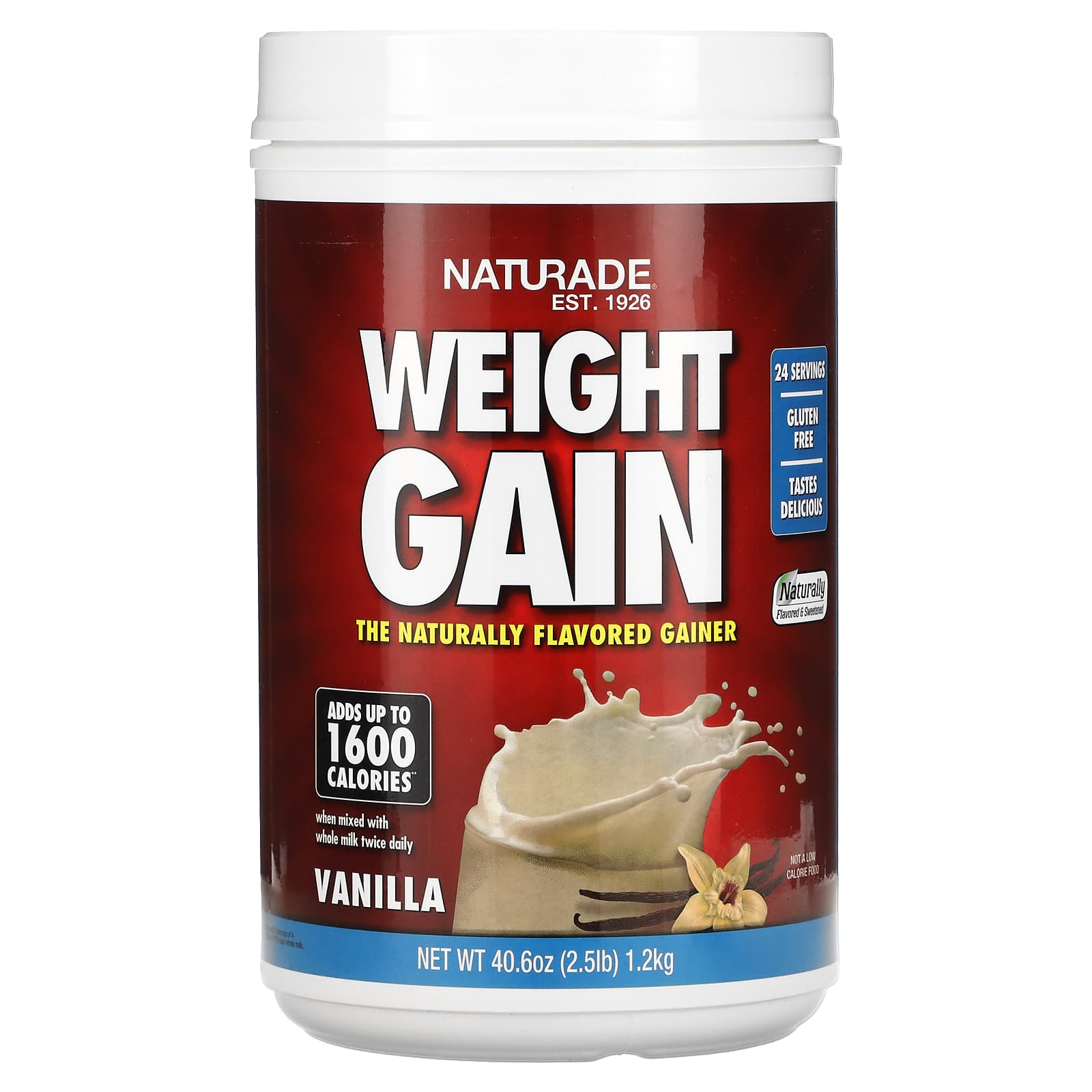 Naturade Weight Gain добавка для набора веса ваниль 11 кг 25 фунта 406 унции 7390₽