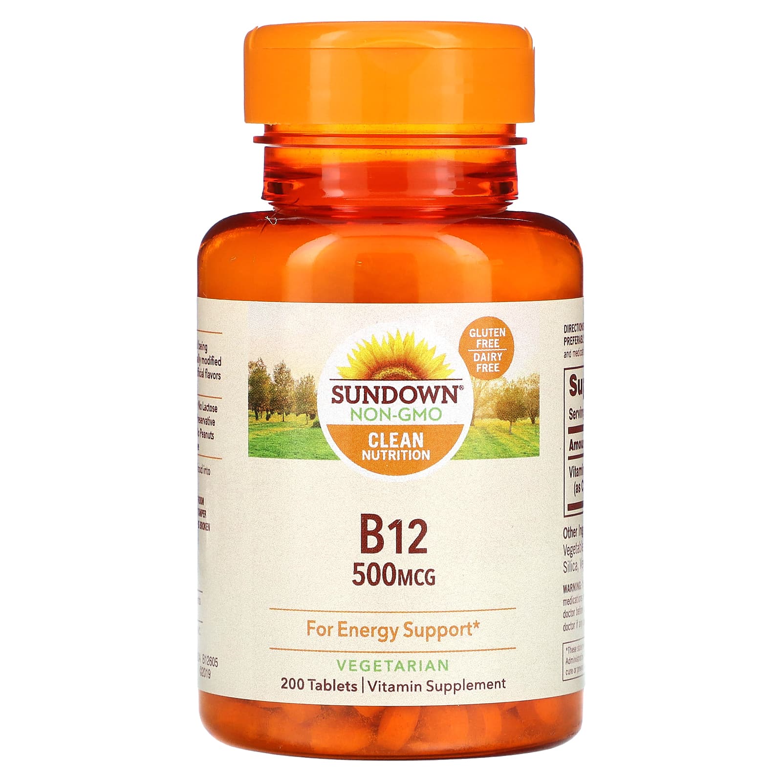 Sundown Naturals B-12 500 мкг 200 таблеток 1990₽