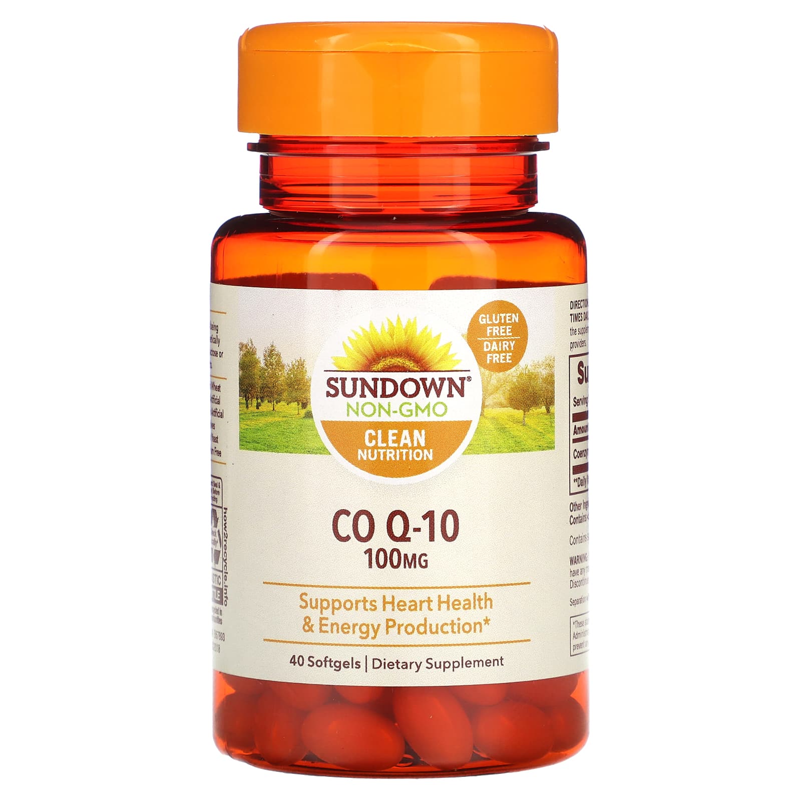 Sundown Naturals Co Q-10 100 мг 40 мягких таблеток 2990₽