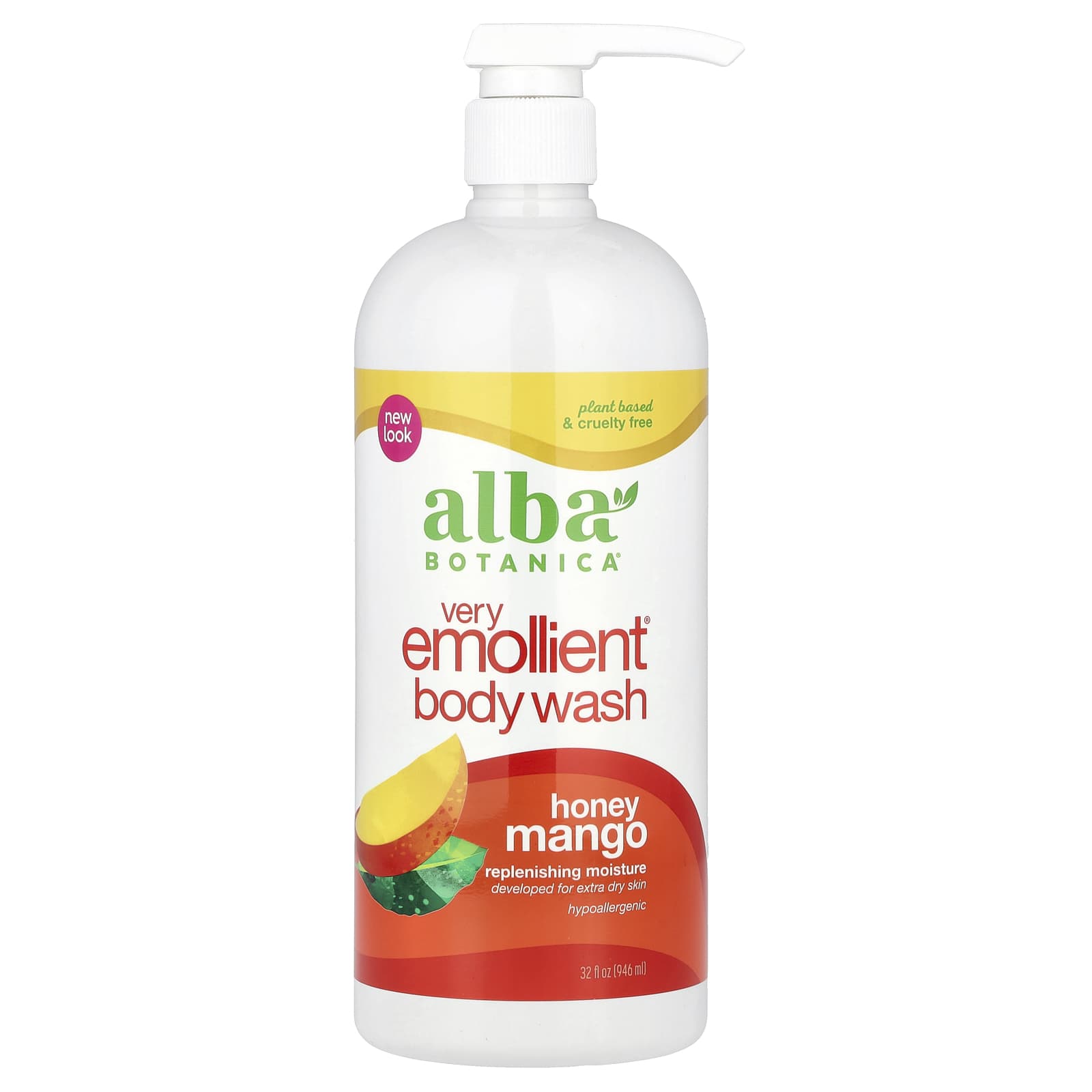 Alba Botanica Very Emollient гель для душа и ванны манго с медом 946 мл 32 жидк унции 2790₽