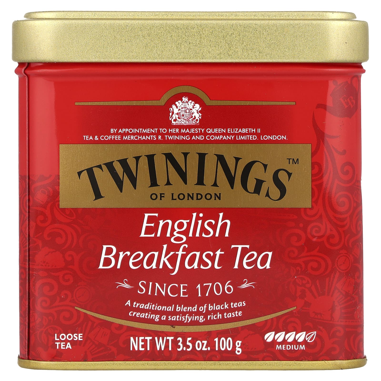 Twinings Английский завтрак рассыпной чай 100 г 35 унции 1890₽
