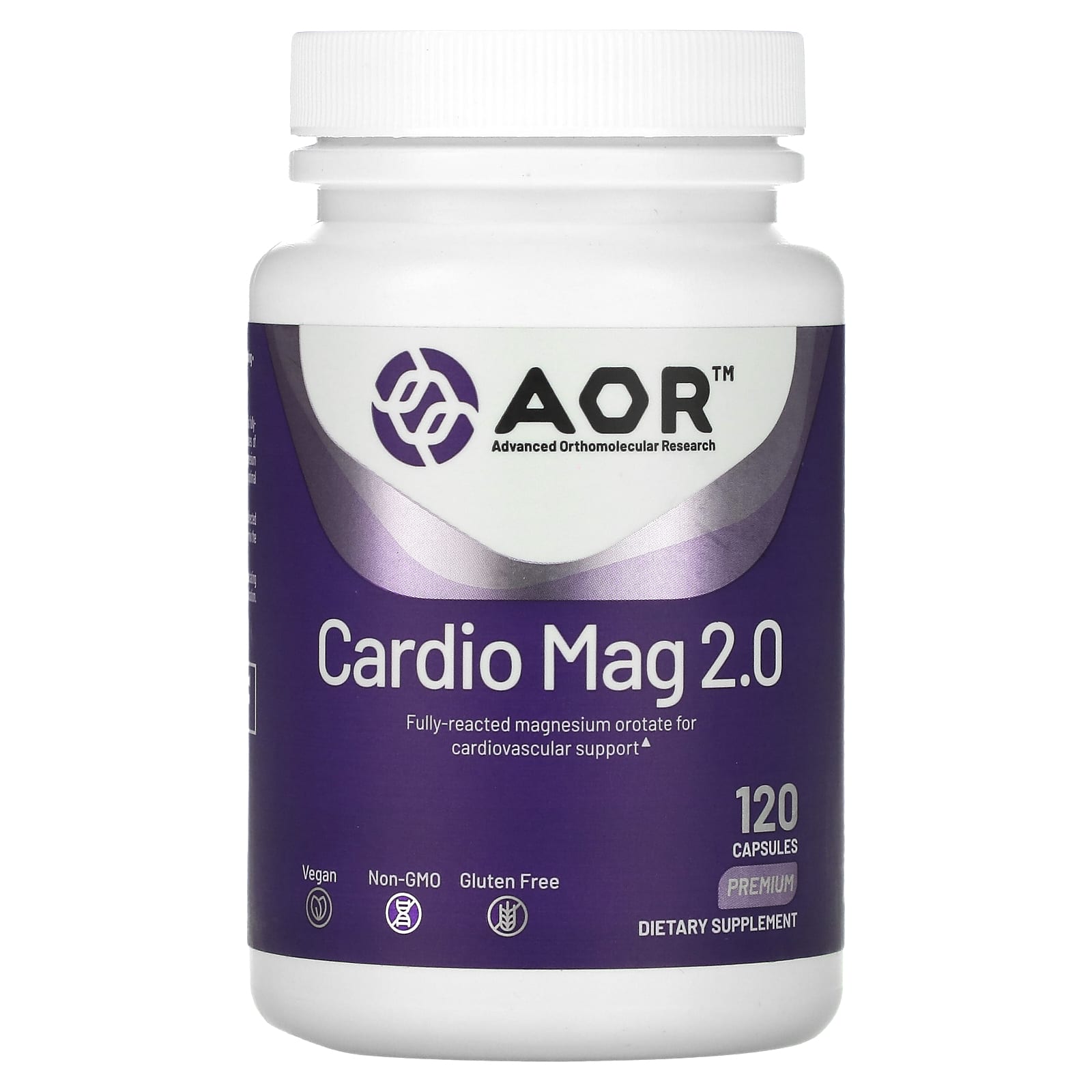 Advanced Orthomolecular Research AOR Cardio Mag 20 120 растительных капсул 7490₽