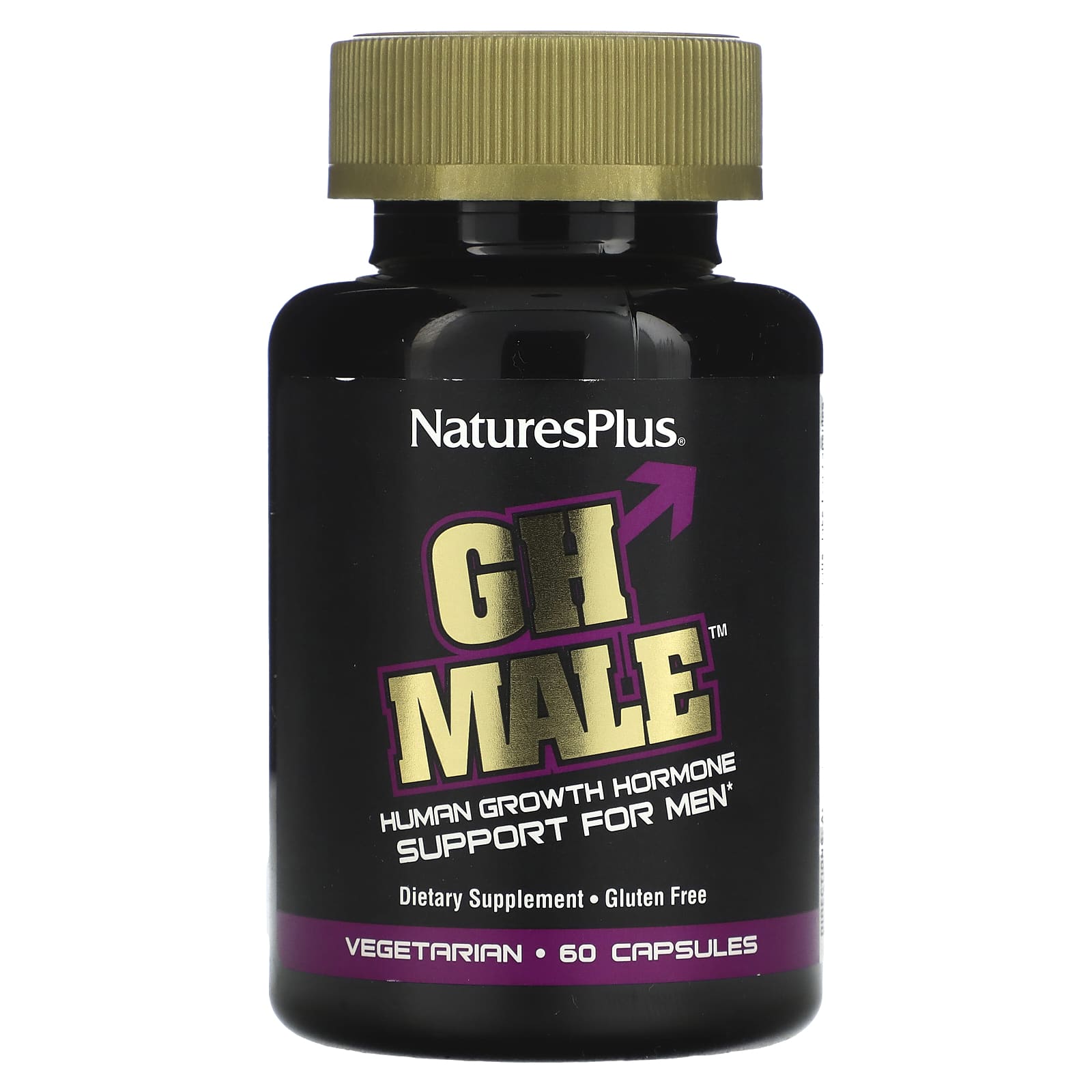 NaturesPlus GH Male поддержка гормонов роста человека для мужчин 60 вегетарианских капсул 7490₽