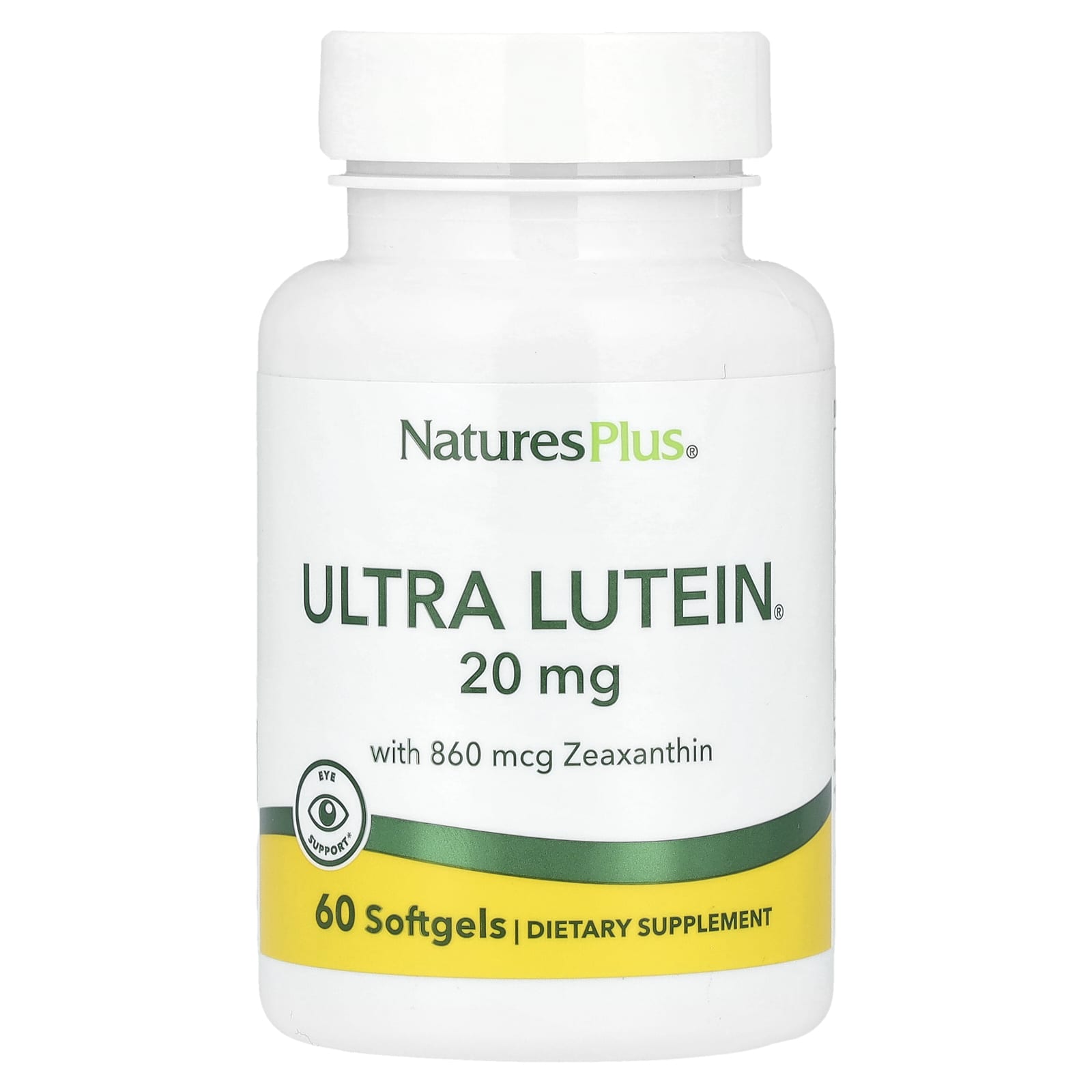 NaturesPlus Ultra Lutein лютеин с зеаксантином 20 мг 60 капсул 7290₽