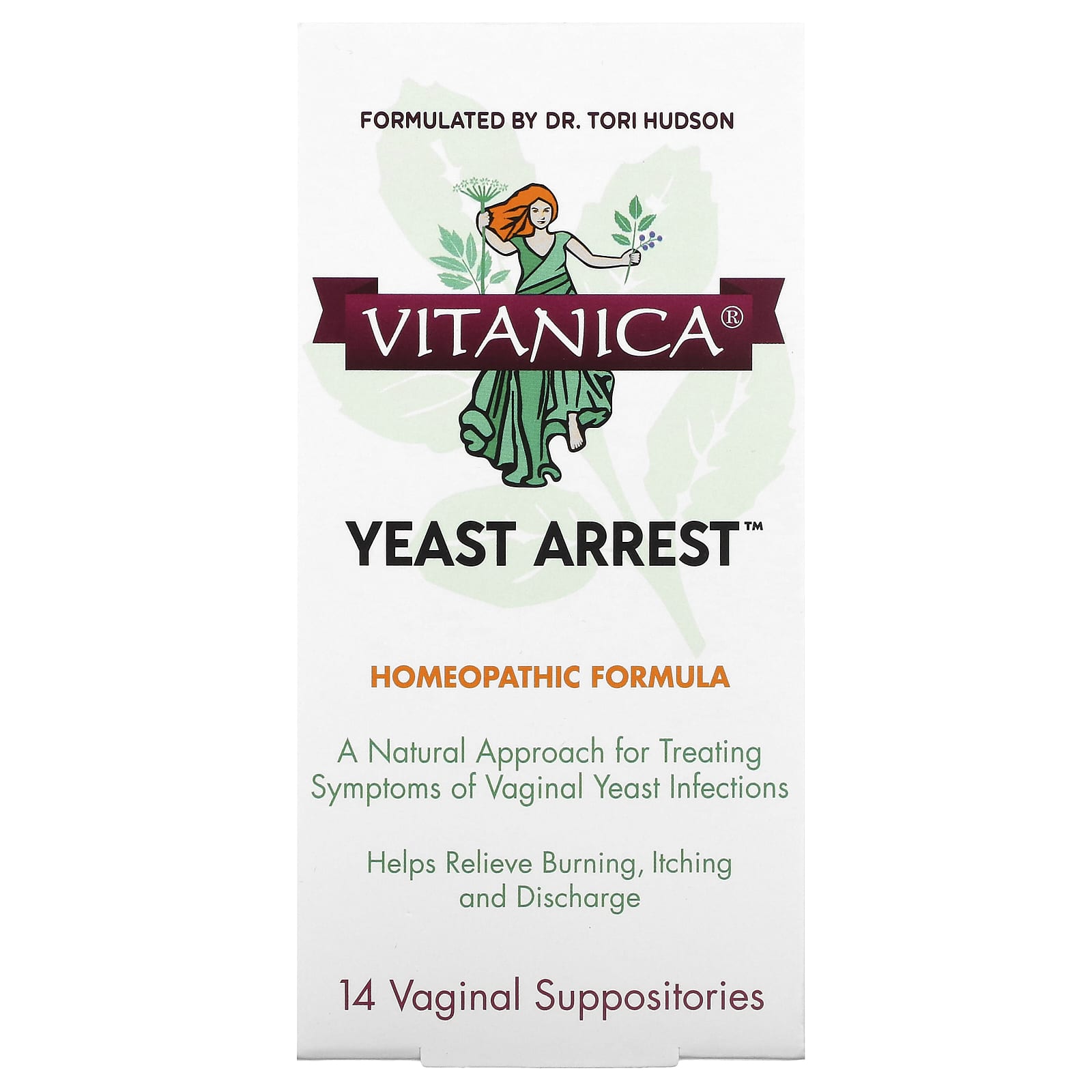 Vitanica Yeast Arrest 14 вагинальных суппозиториев 3990₽