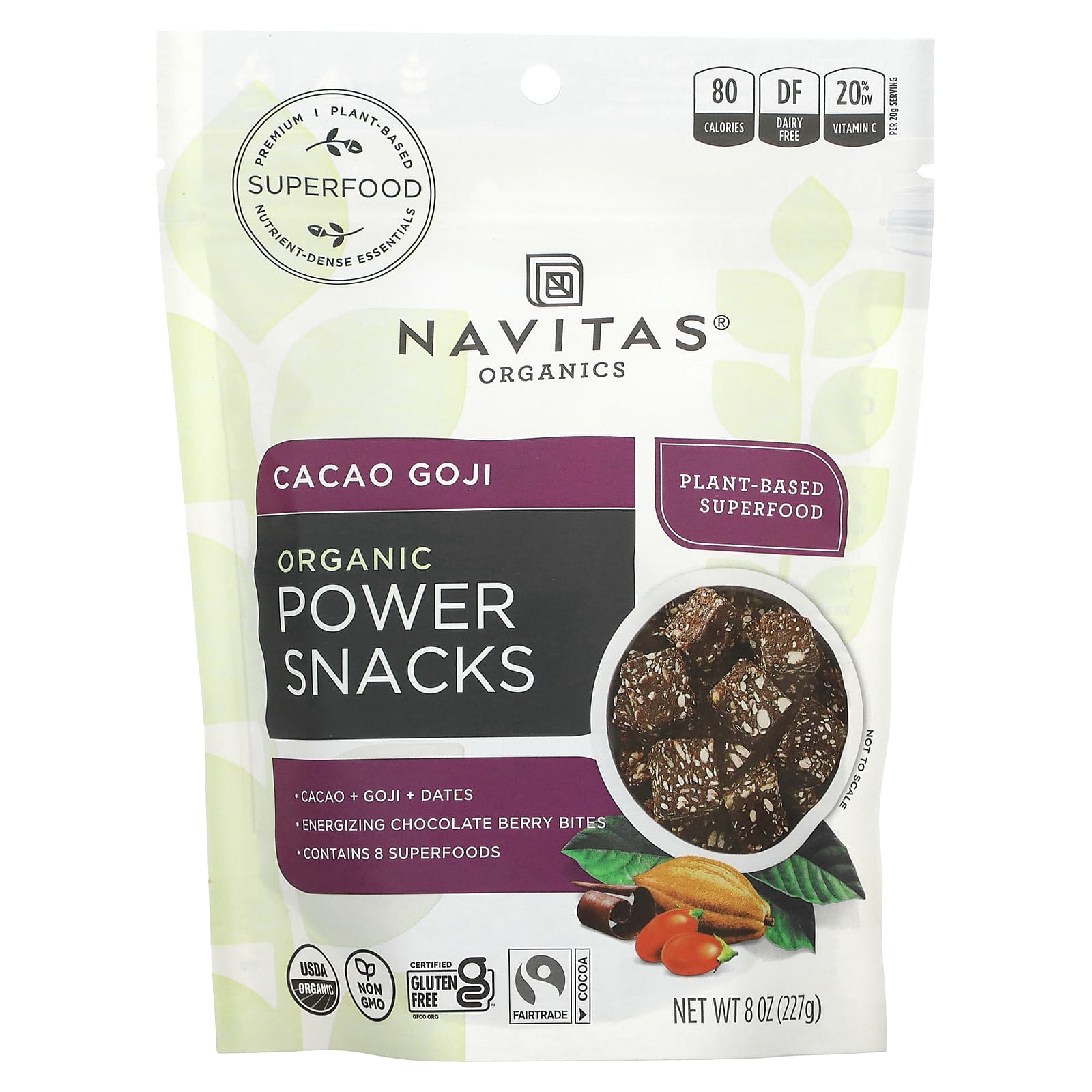 Navitas Organics Органические Power Snacks како и годжи 227 г 8 унций 1990₽