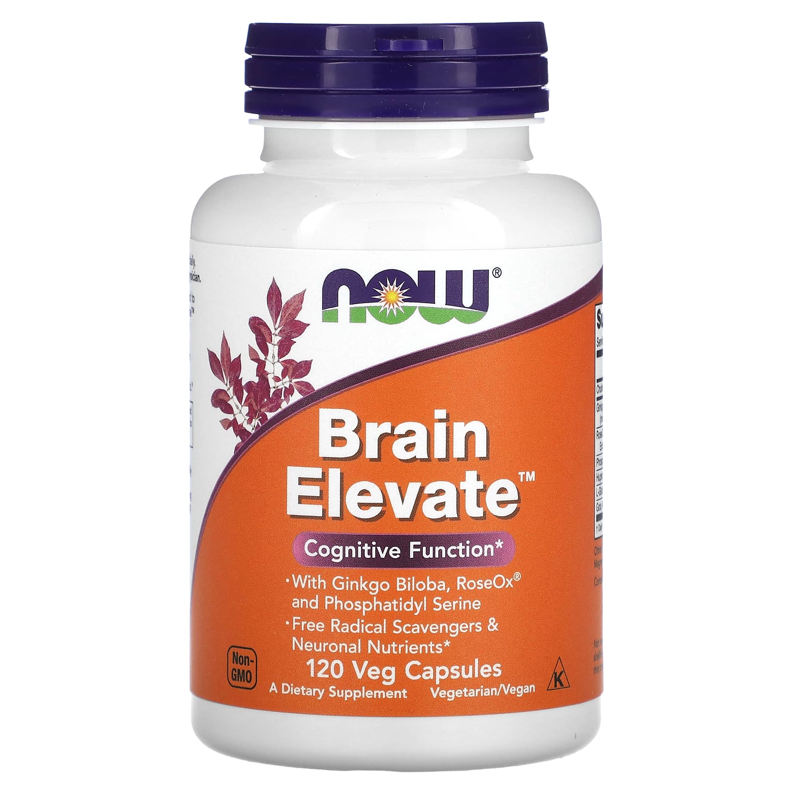 NOW Foods Brain Elevate поддержка здоровья мозга 120 вегетарианских капсул 5090₽