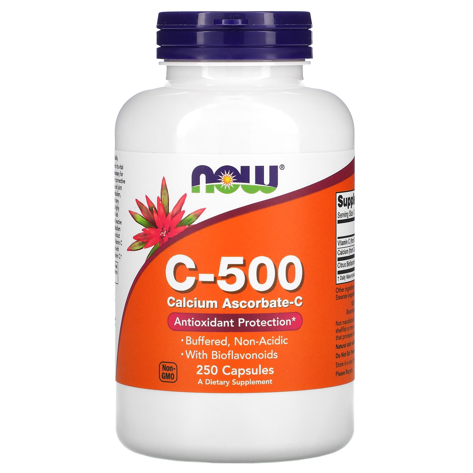 NOW Foods C-500 аскорбат кальция-C 250 капсул 2890₽