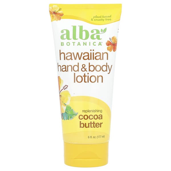 Alba Botanica, Лосьон для рук и тела, масло какао, 7 жидких унций (200 мл)