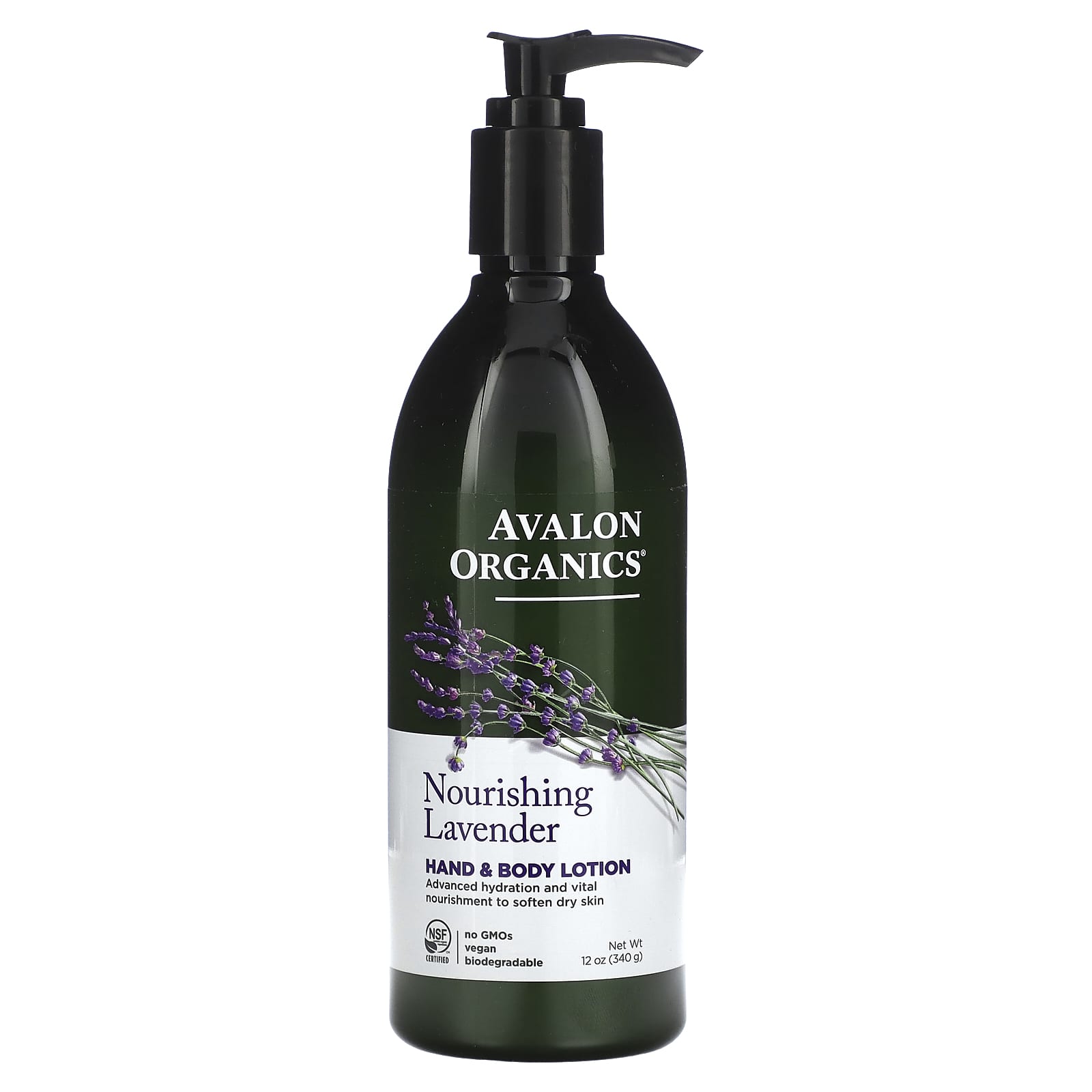 Avalon Organics Лосьон для рук и тела питательная лаванда 340 г 12 унций 2090₽