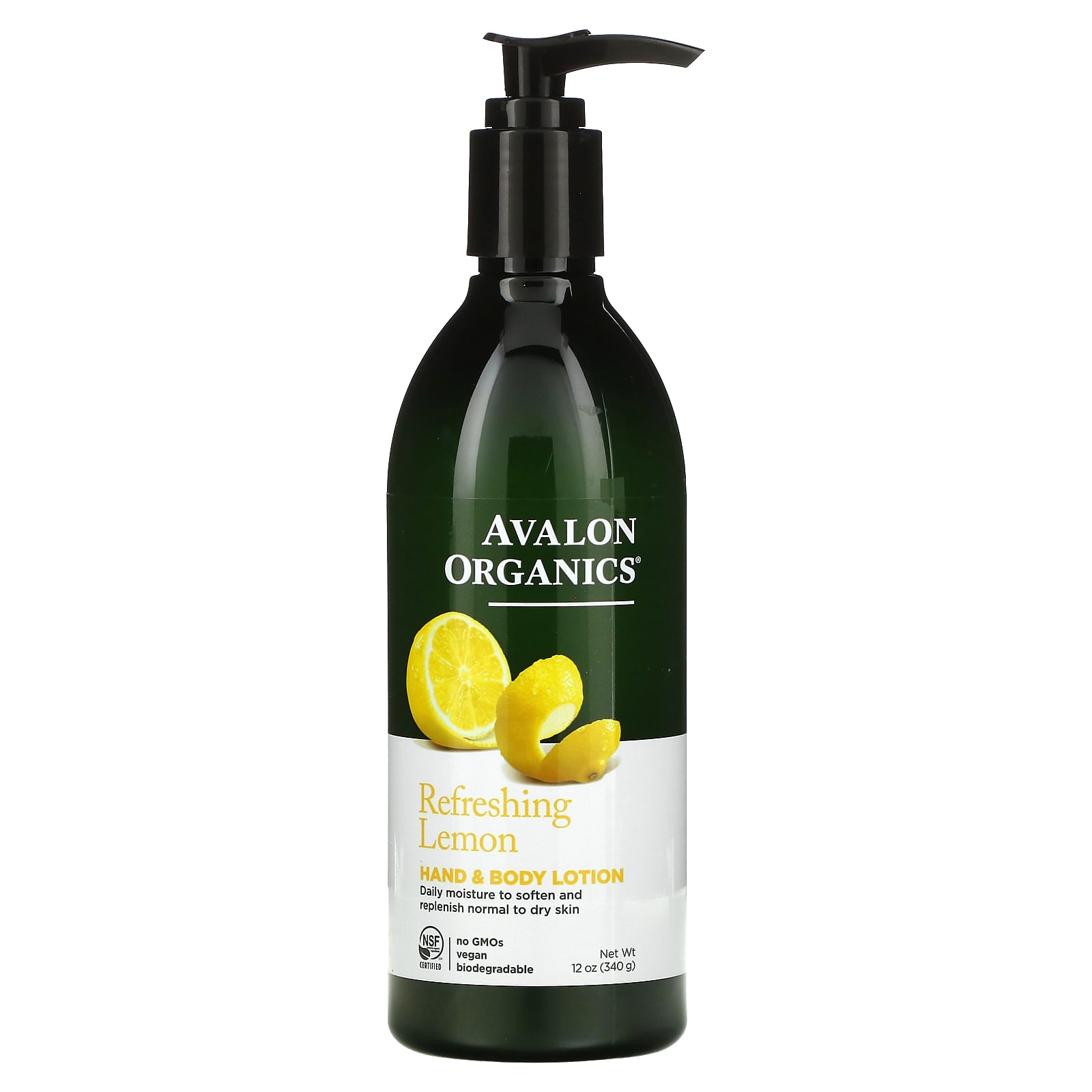 Avalon Organics Лосьон для рук и тела освежающий лимон 340 г 12 унций 2190₽
