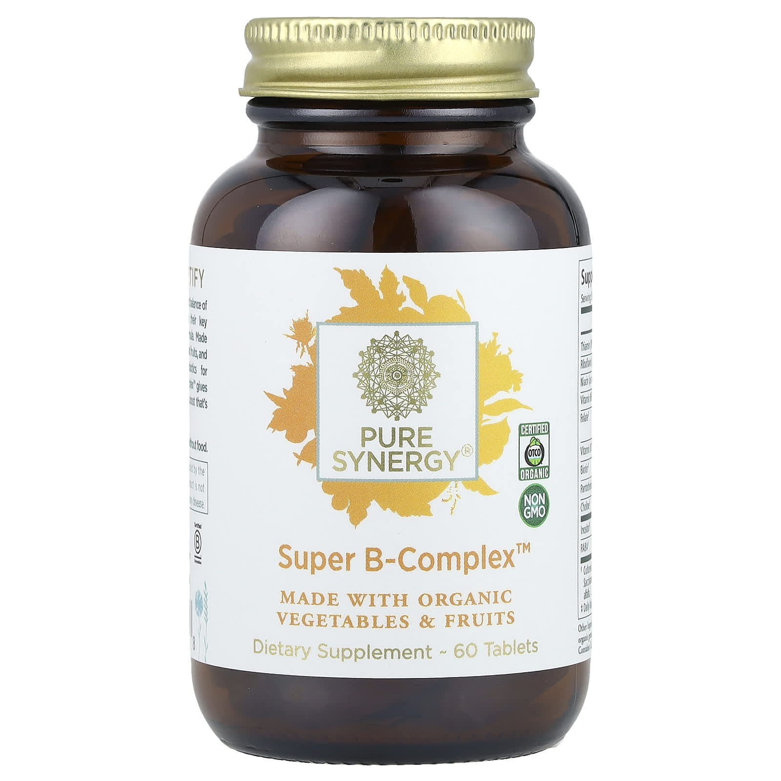 Pure Synergy Organic Super B-Complex 60 таблеток 5990₽