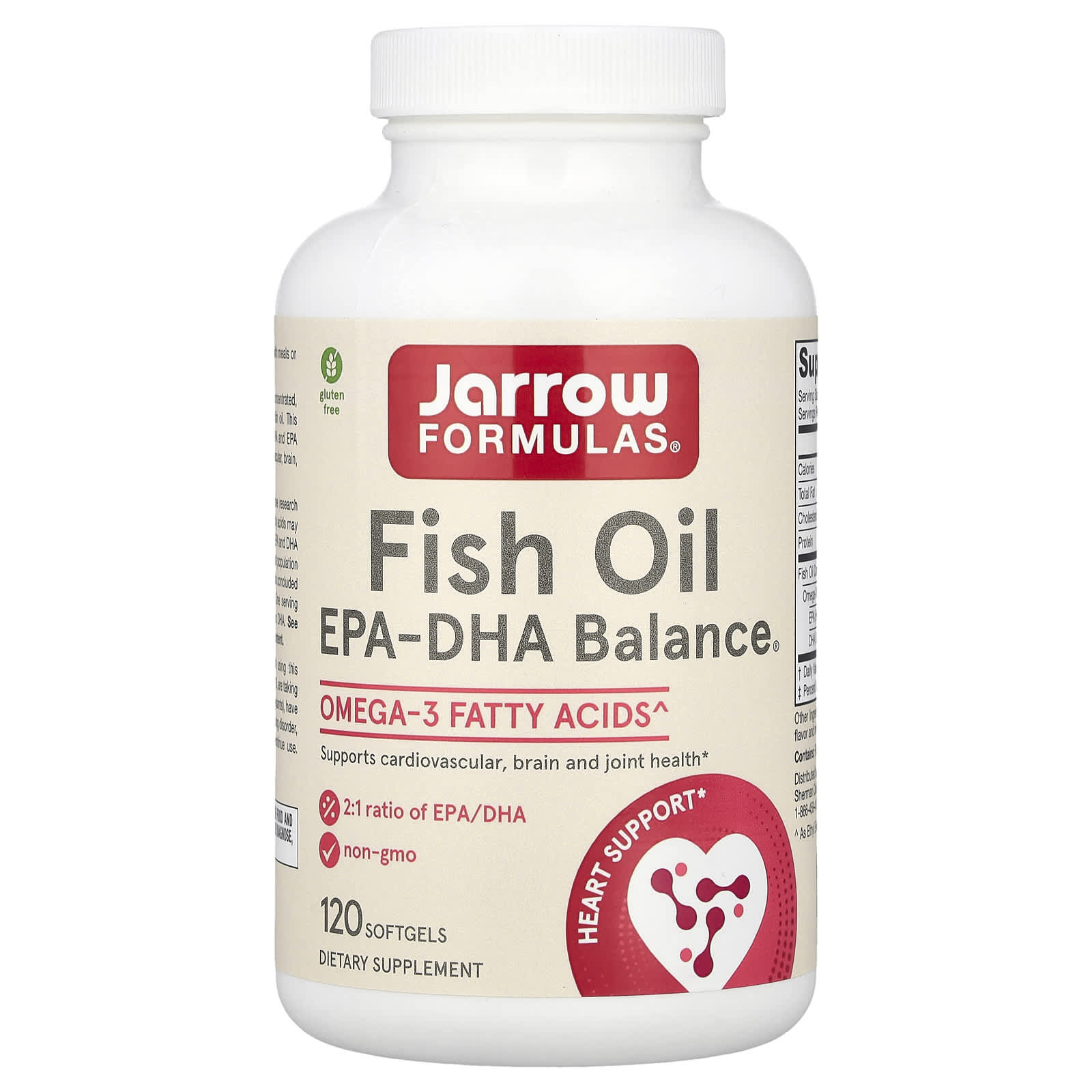 Jarrow Formulas Рыбий жир EPA-DHA Balance 120 мягких таблеток 8790₽