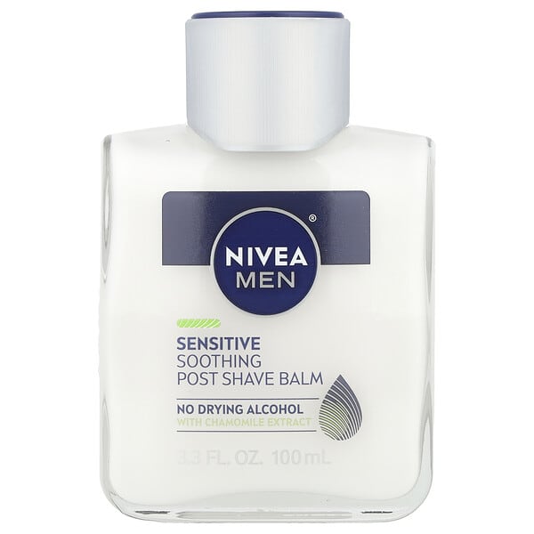 Nivea, Заживляющий бальзам после бритья для мужчин, для чувствительной кожи, 100 мл (3,3 жидк. унции)