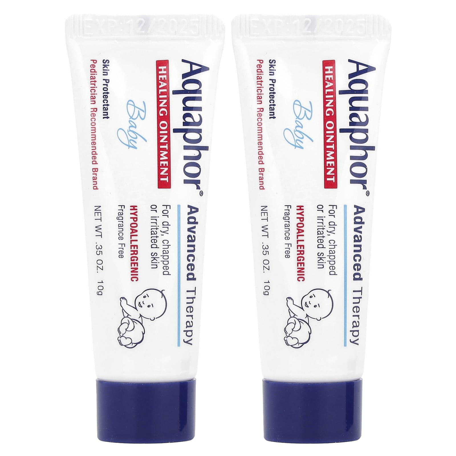 Aquaphor Лечебная мазь для детей без отдушек 2 тюбика по 10 г 035 унции 1890₽