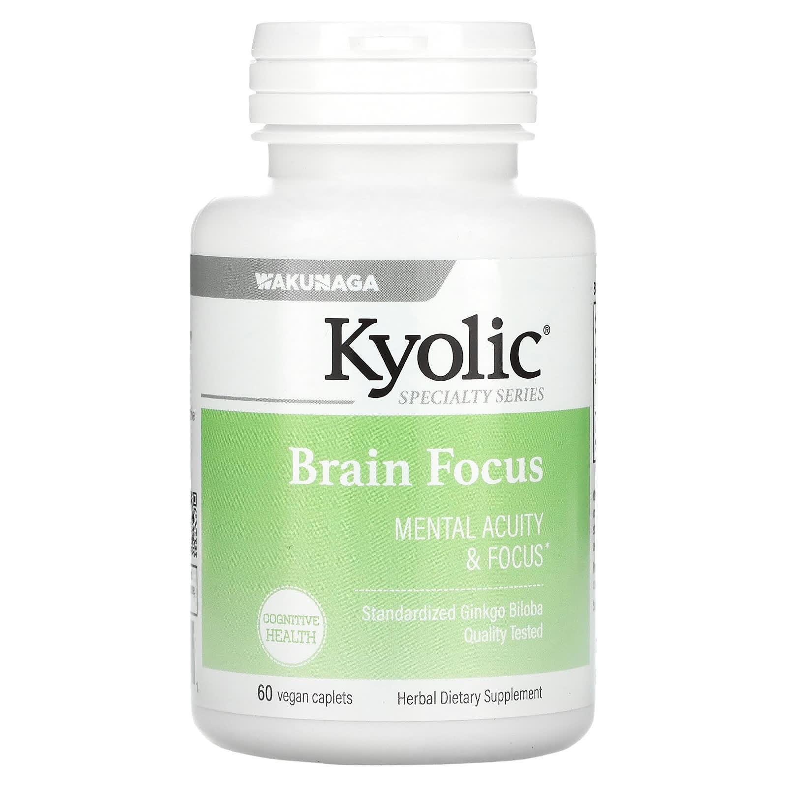 Kyolic, Brain Focus, 60 вегетарианских капсул