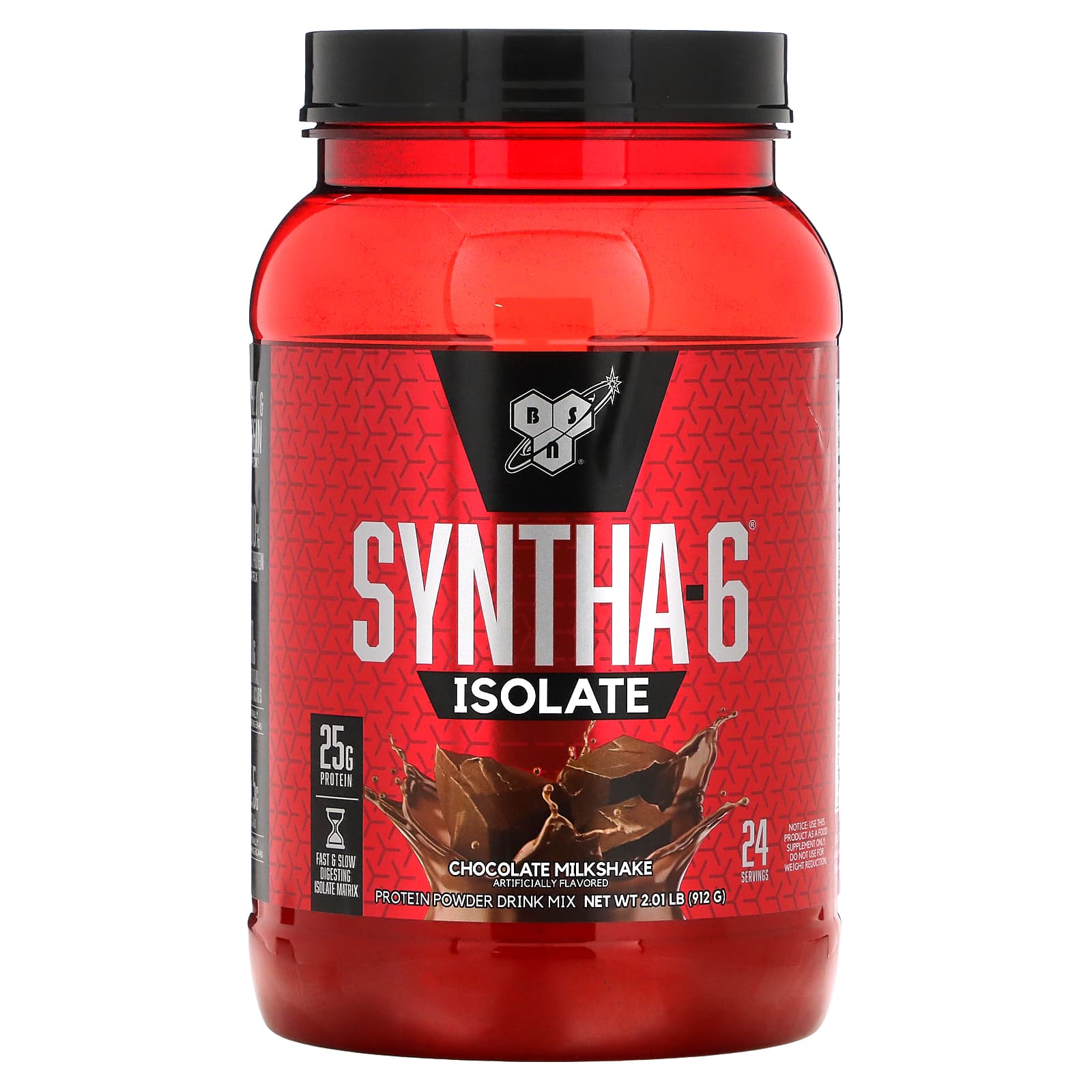 BSN Syntha-6 Isolate белково-порошковая смесь для напитков со вкусом шоколадного молочного коктейля 912 г 201 фунта 8090₽