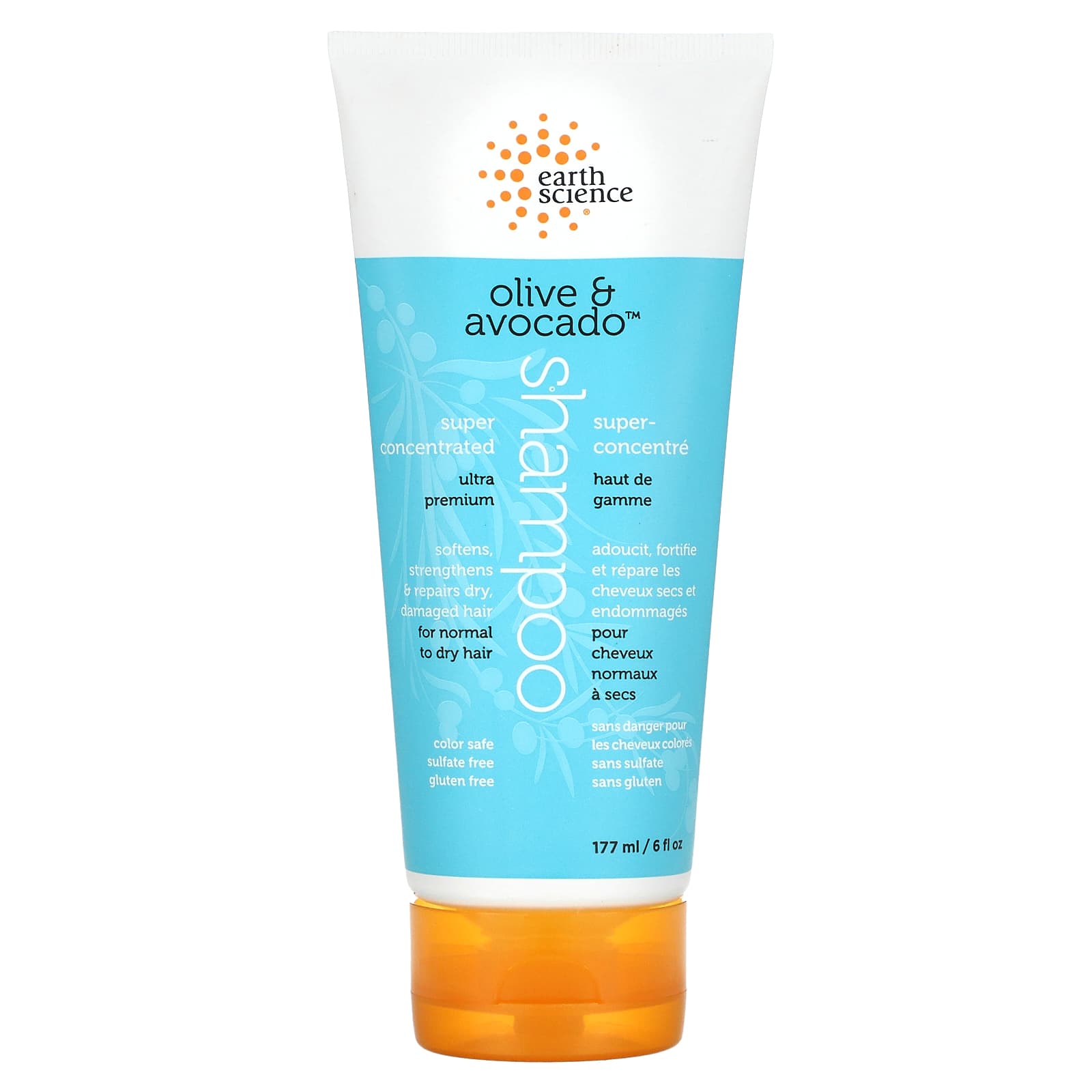 Earth Science Супер концентрированный шампунь оливка и авокадо 177 мл 6 жидких унций 2190₽