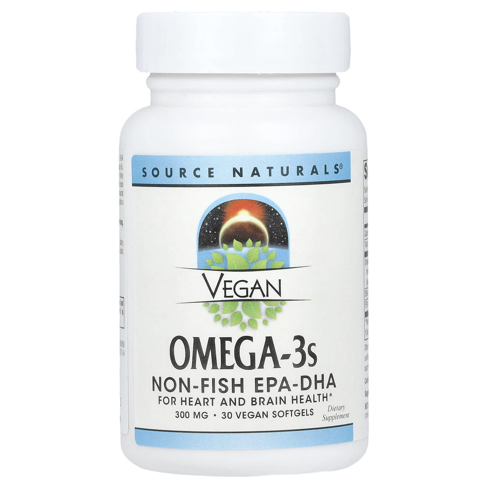 Source Naturals Vegan Omega-3s EPA-DHA 300 мг 30 мягких таблеток 2890₽