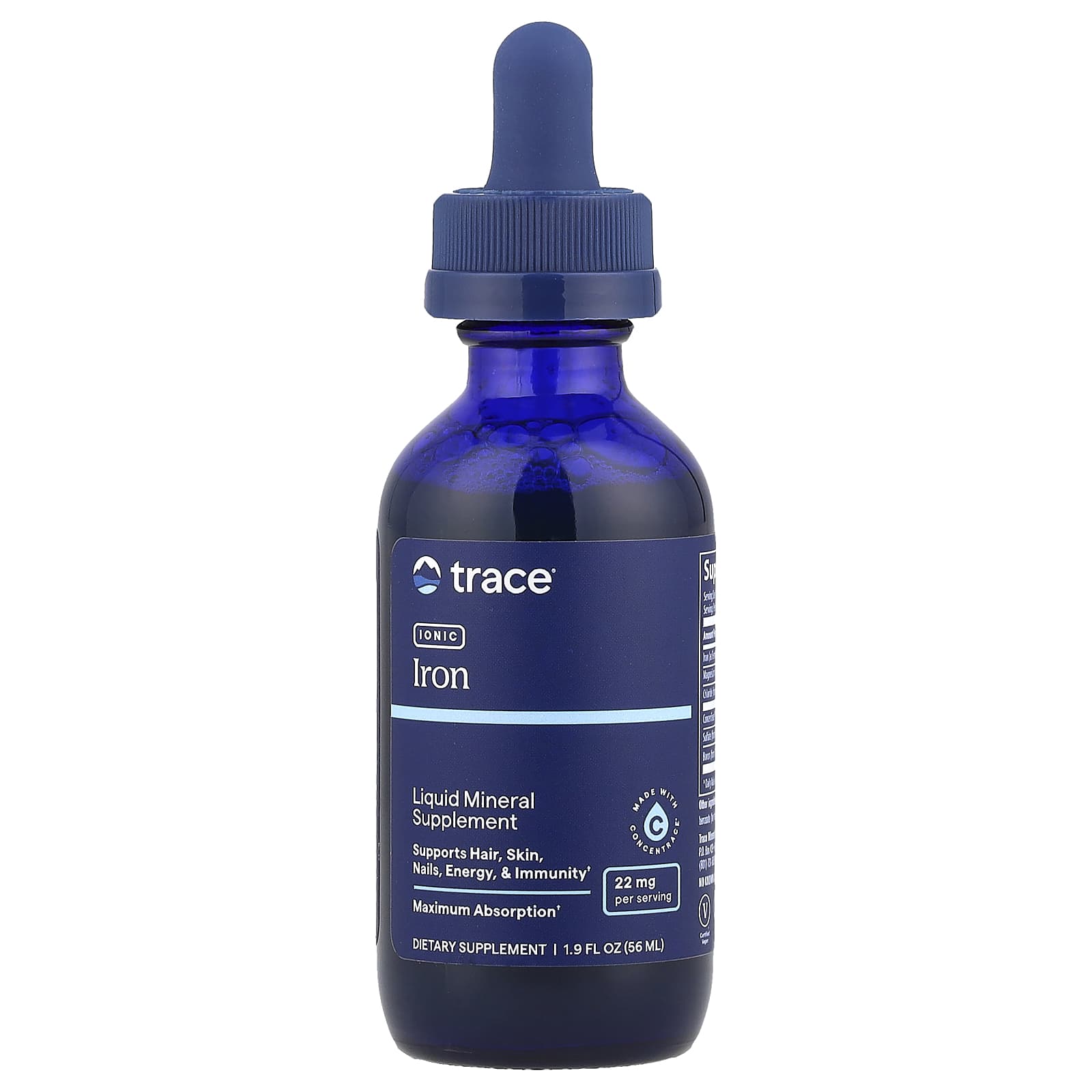 Trace Minerals ионизированное железо 22 мг 56 мл 19 жидк унции 2990₽