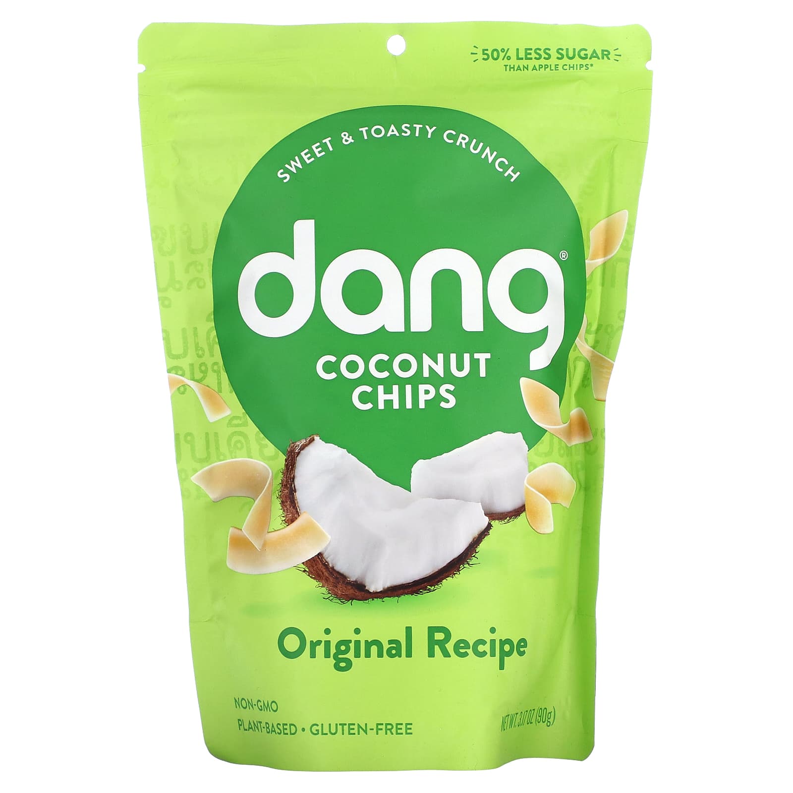 Dang Foods Кокосовые чипсы оригинальный рецепт 90 г 317 унции 1590₽