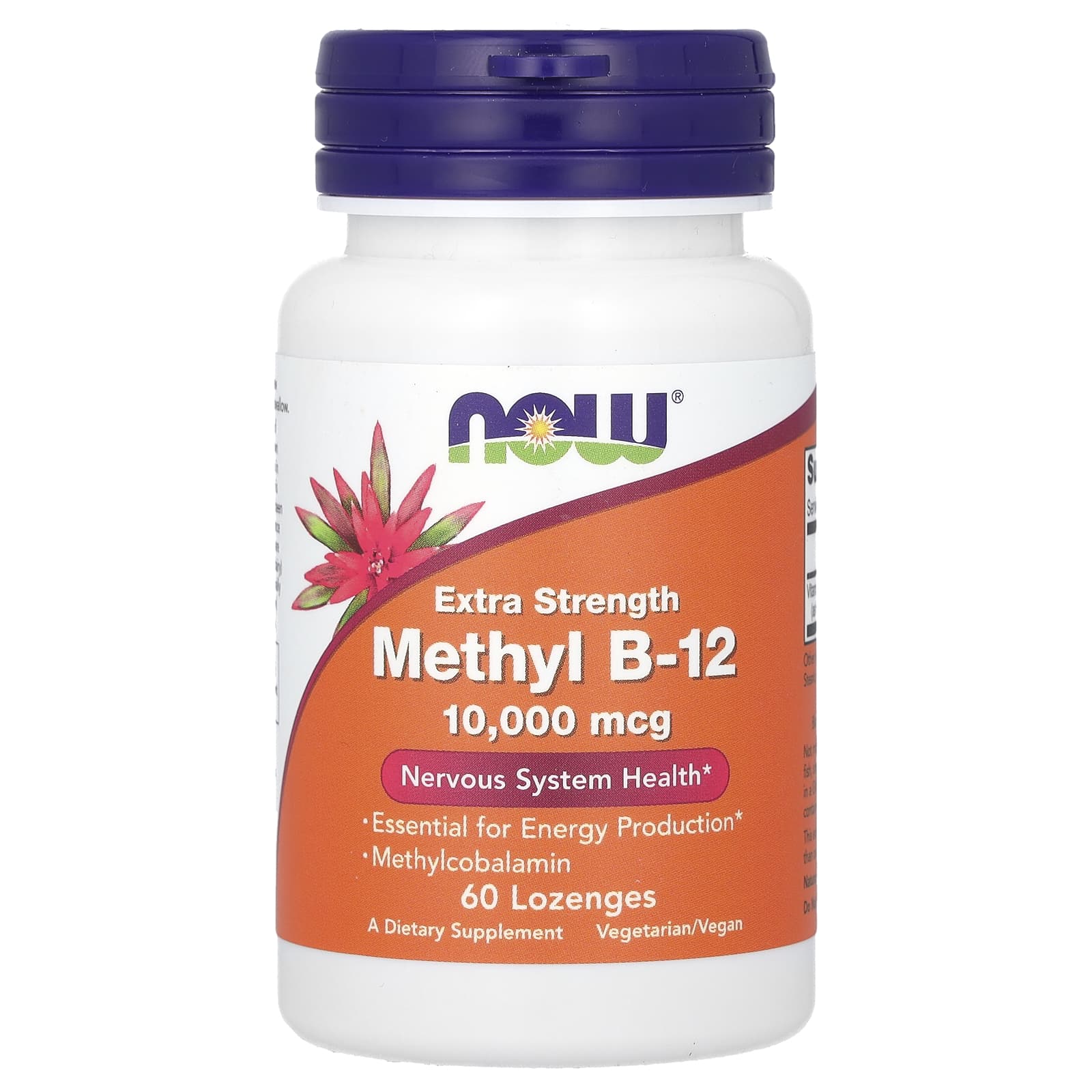 NOW Foods Methyl B-12 Extra Strength 10000 mcg 60 Lozenges 4090₽