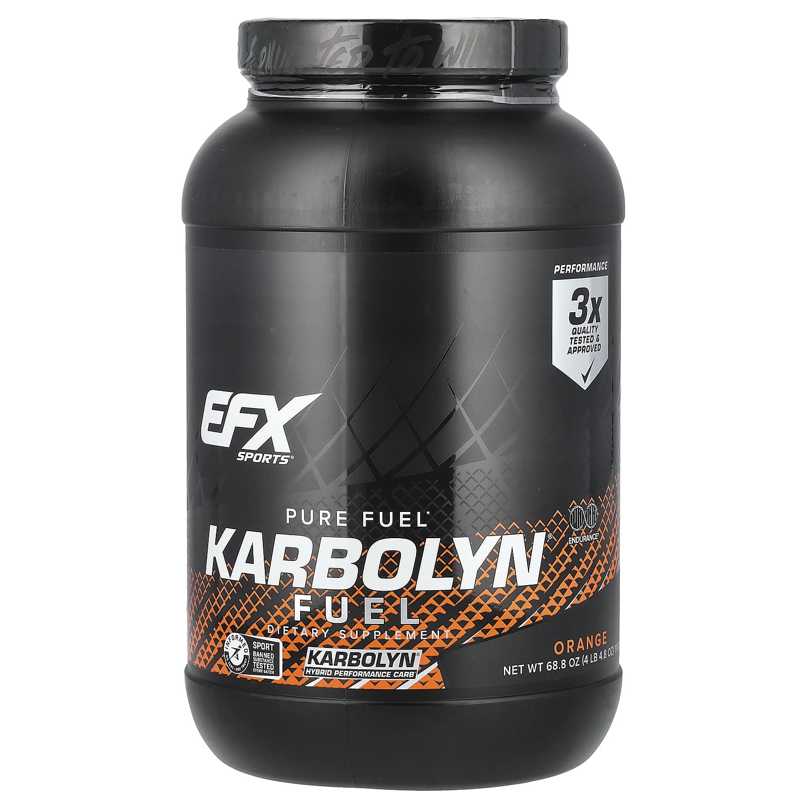 EFX Sports Karbolyn Fuel апельсин 1950 г 4 фунта 48 унции 9490₽