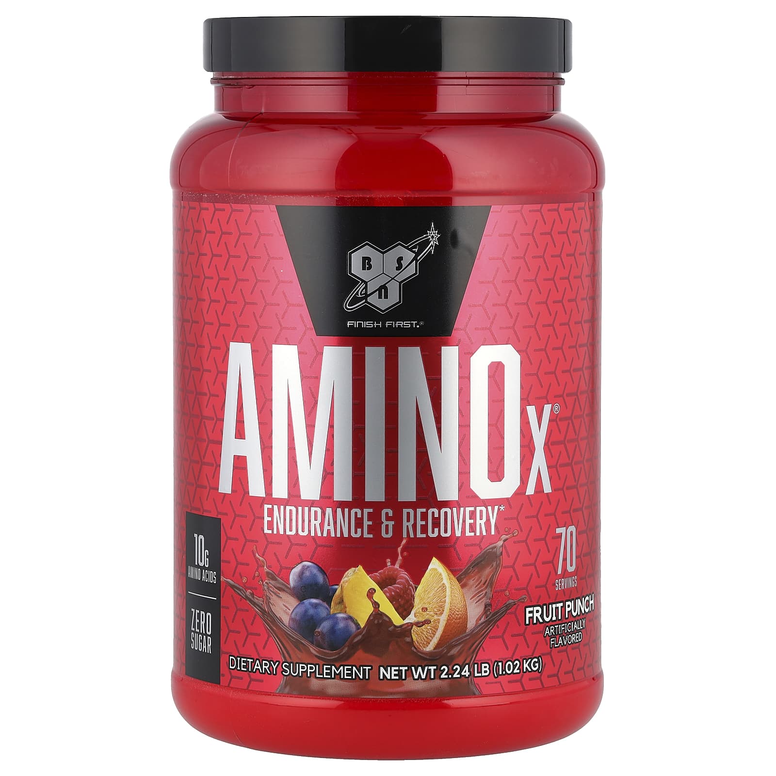 BSN Формула с аминокислотами Amino-X выносливость и восстановление фруктовый пунш 101 кг 223 фунта 9690₽