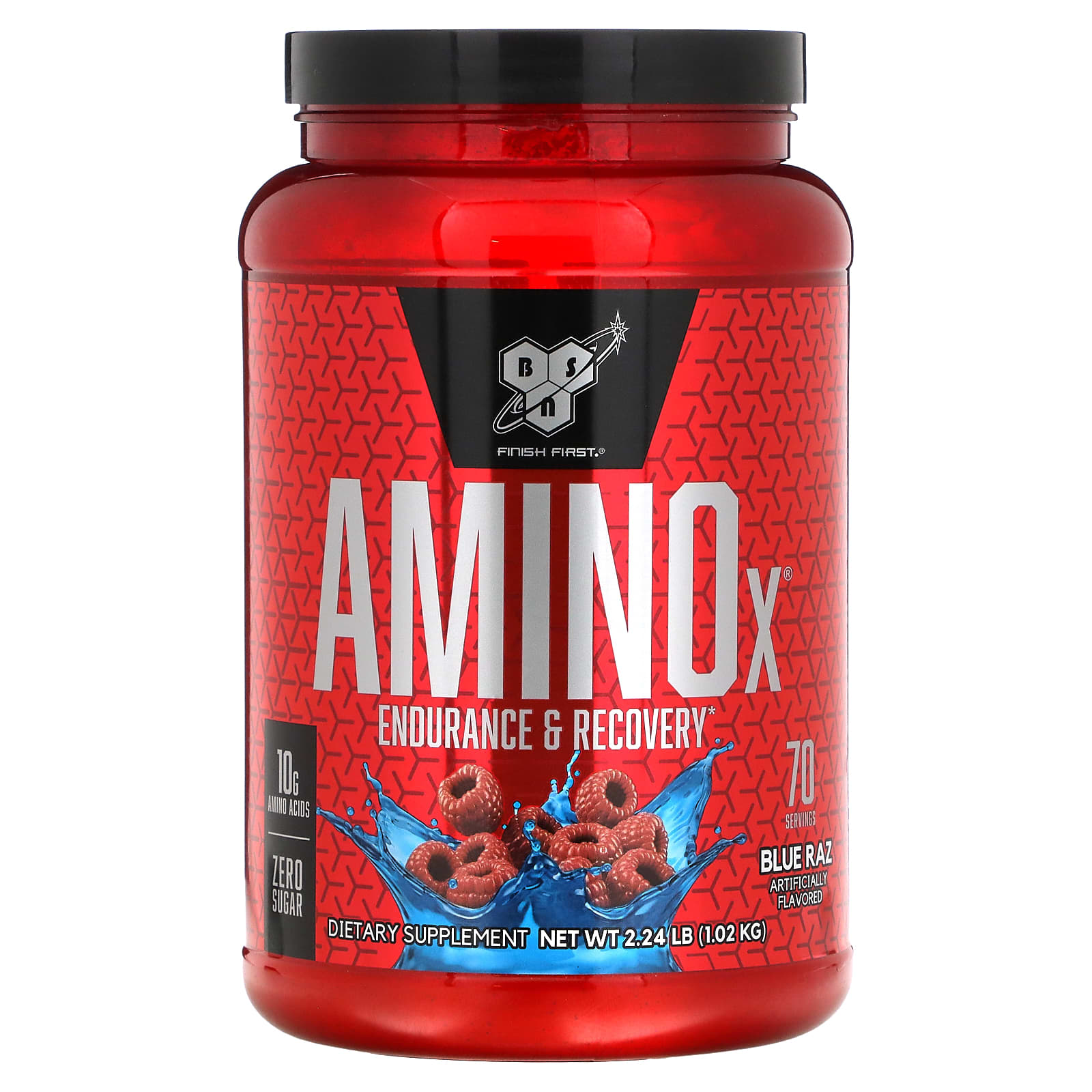 BSN AminoX выносливость и восстановление со вкусом синей малины 101 кг 224 фунта 9690₽
