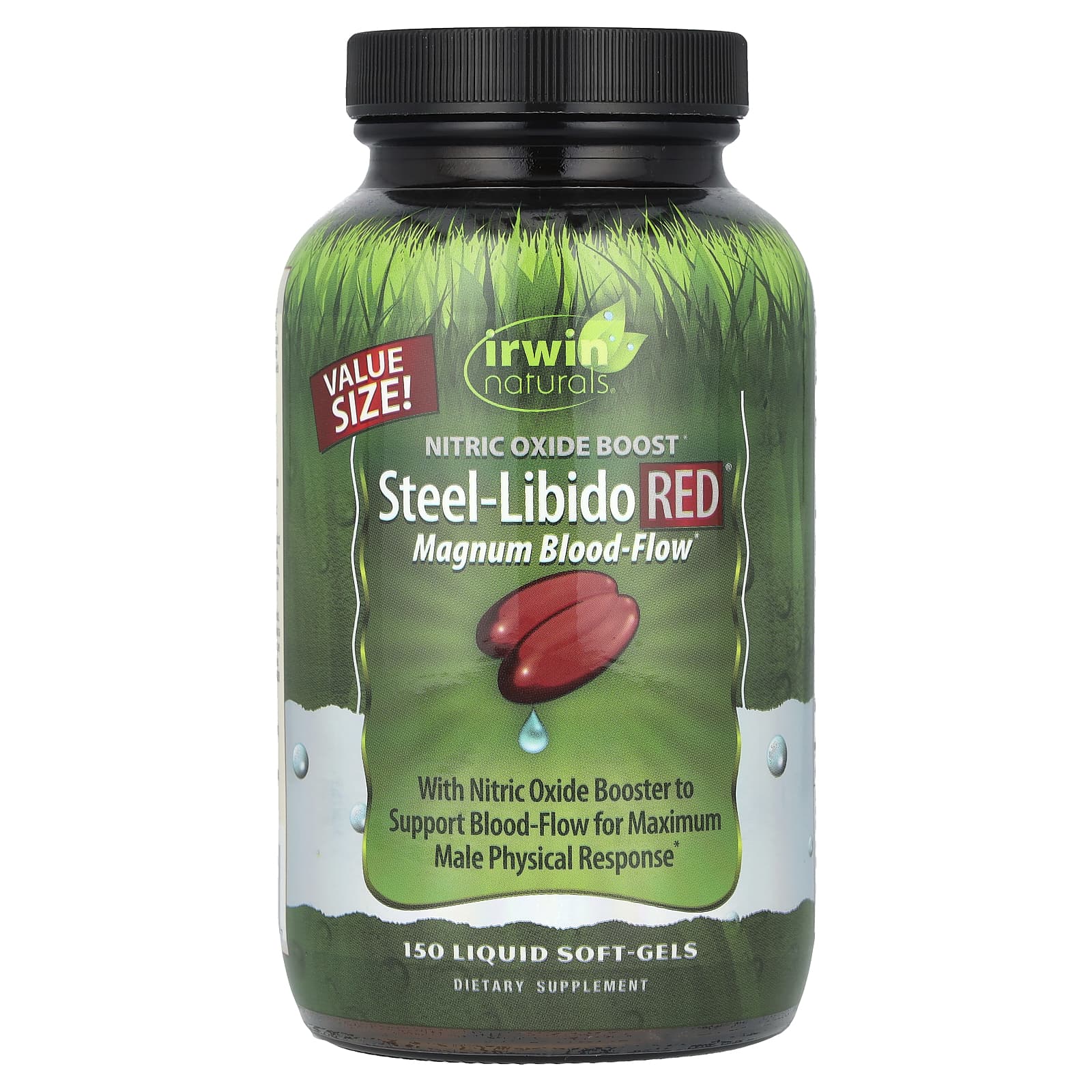 Irwin Naturals Steel-Libido Red усиленный кровоток 150 мягких желатиновых капсул с жидкостью 8590₽