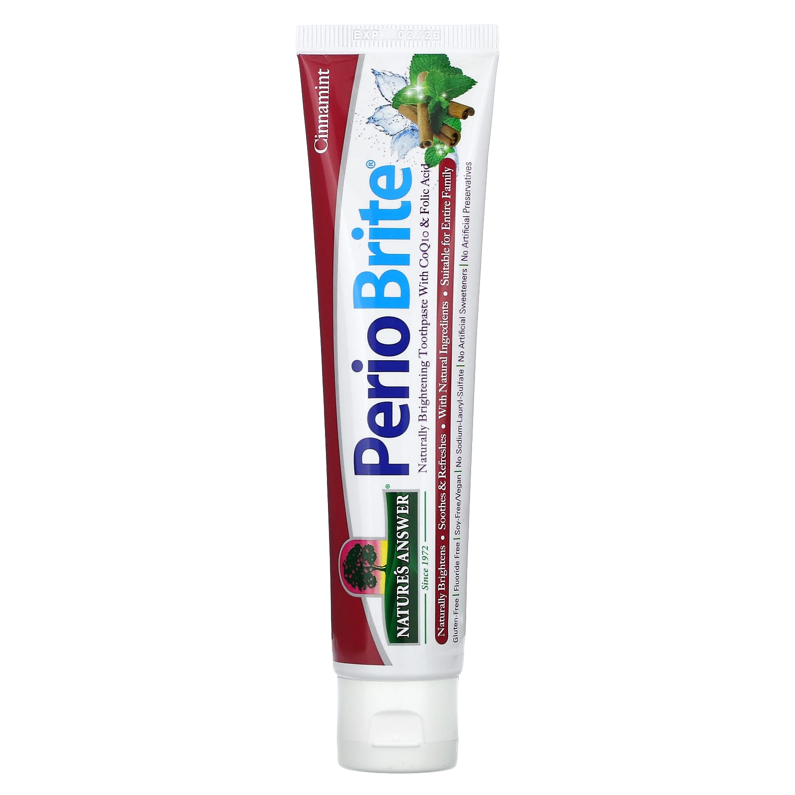 Natures Answer PerioBrite зубная паста с ксилитолом корица и мята 1134 г 4 унции 1690₽
