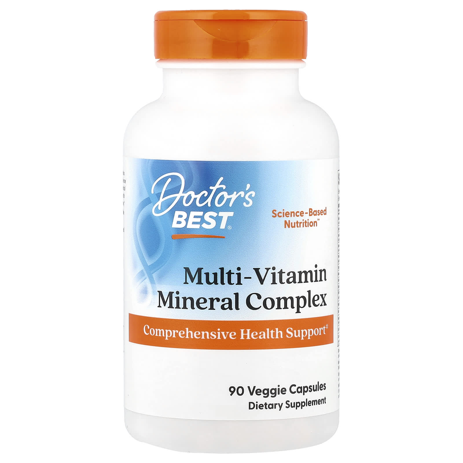 Doctor's Best, мультивитаминный комплекс с Vitashine D3 и Quatrefolic, 90 растительных капсул