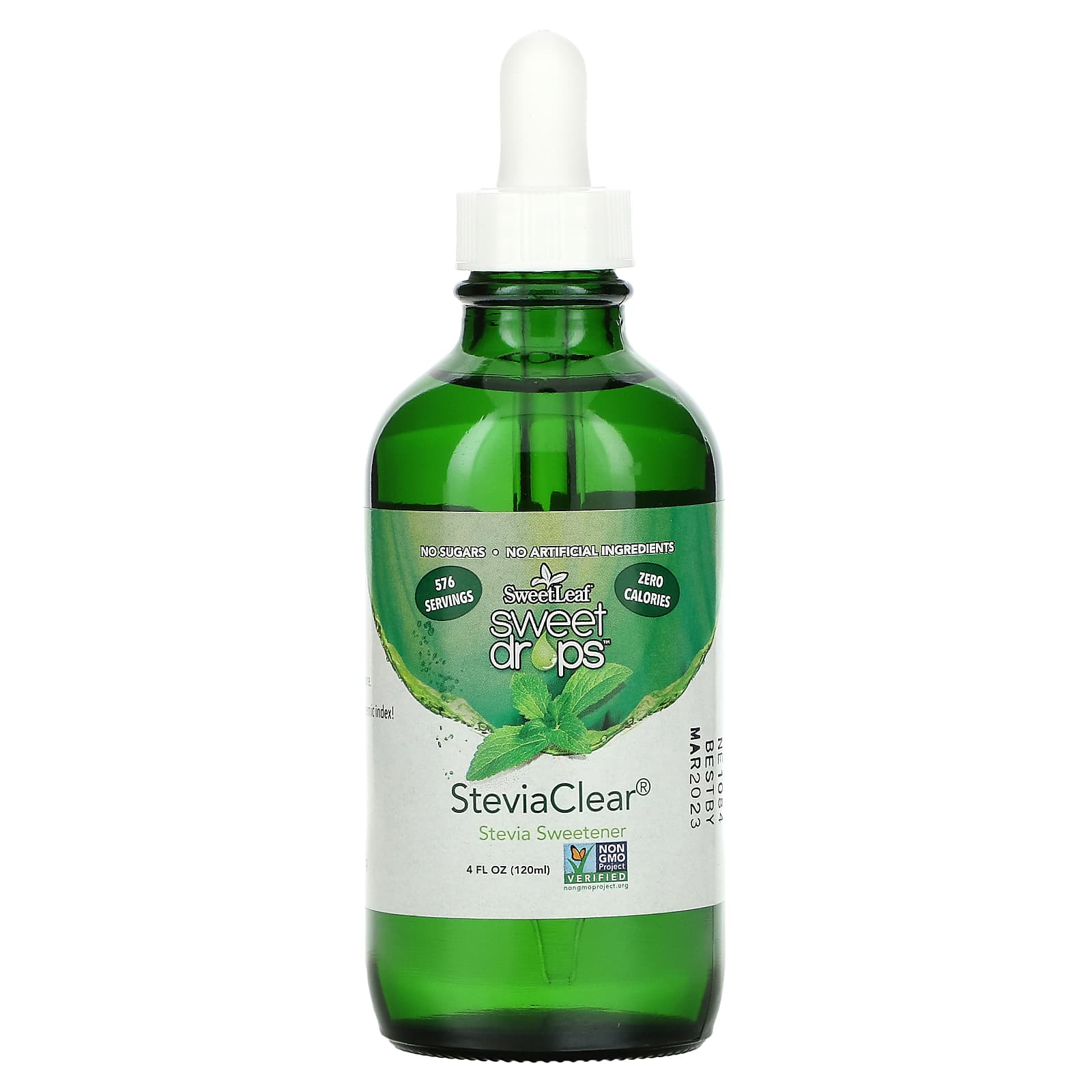 Wisdom Natural SweetLeaf Sweet Drops подсластитель из стевии SteviaClear 120 мл 4 жидк унции 2890₽