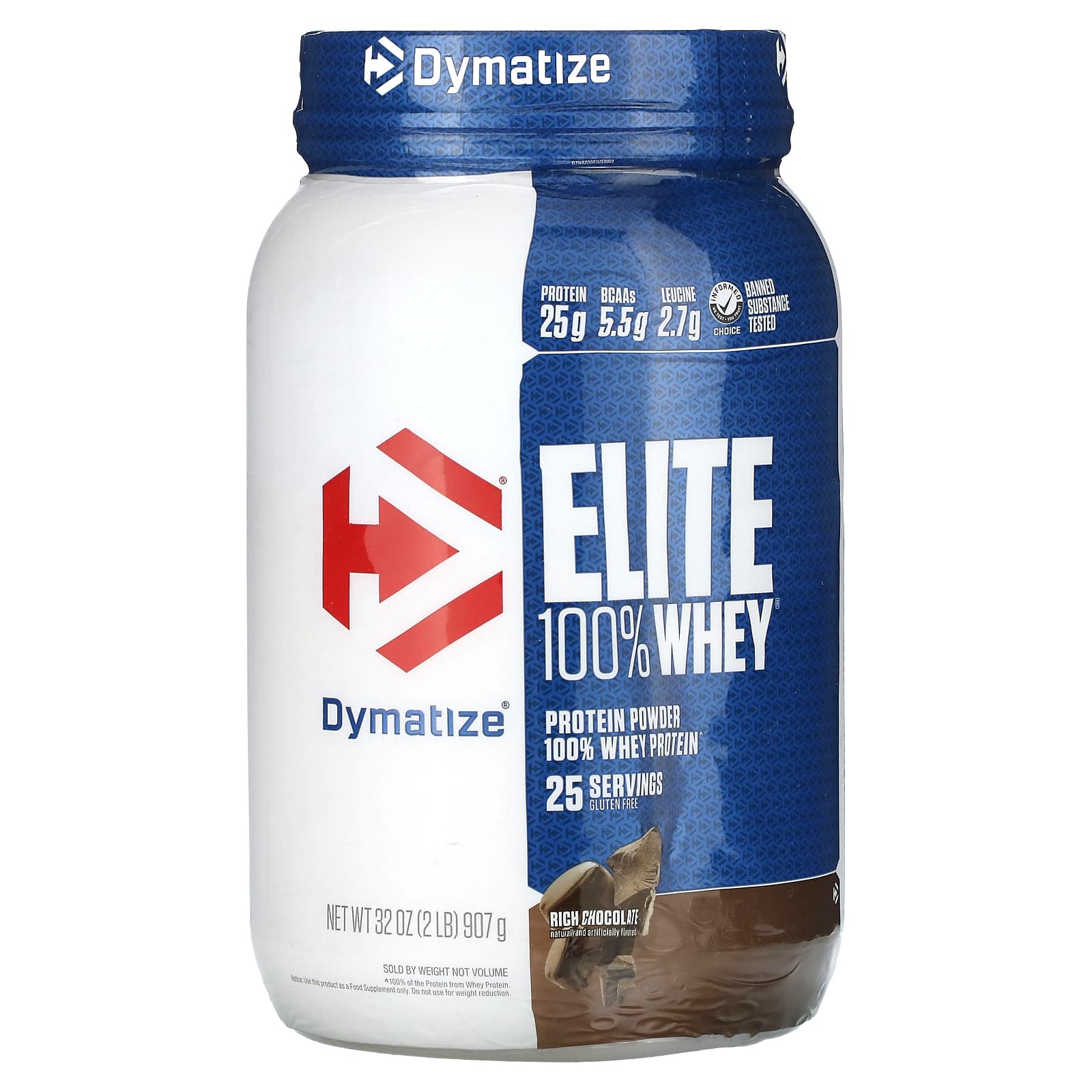 Dymatize Elite порошок из 100 сывороточного протеина насыщенный шоколад 907 г 2 фунта 7590₽