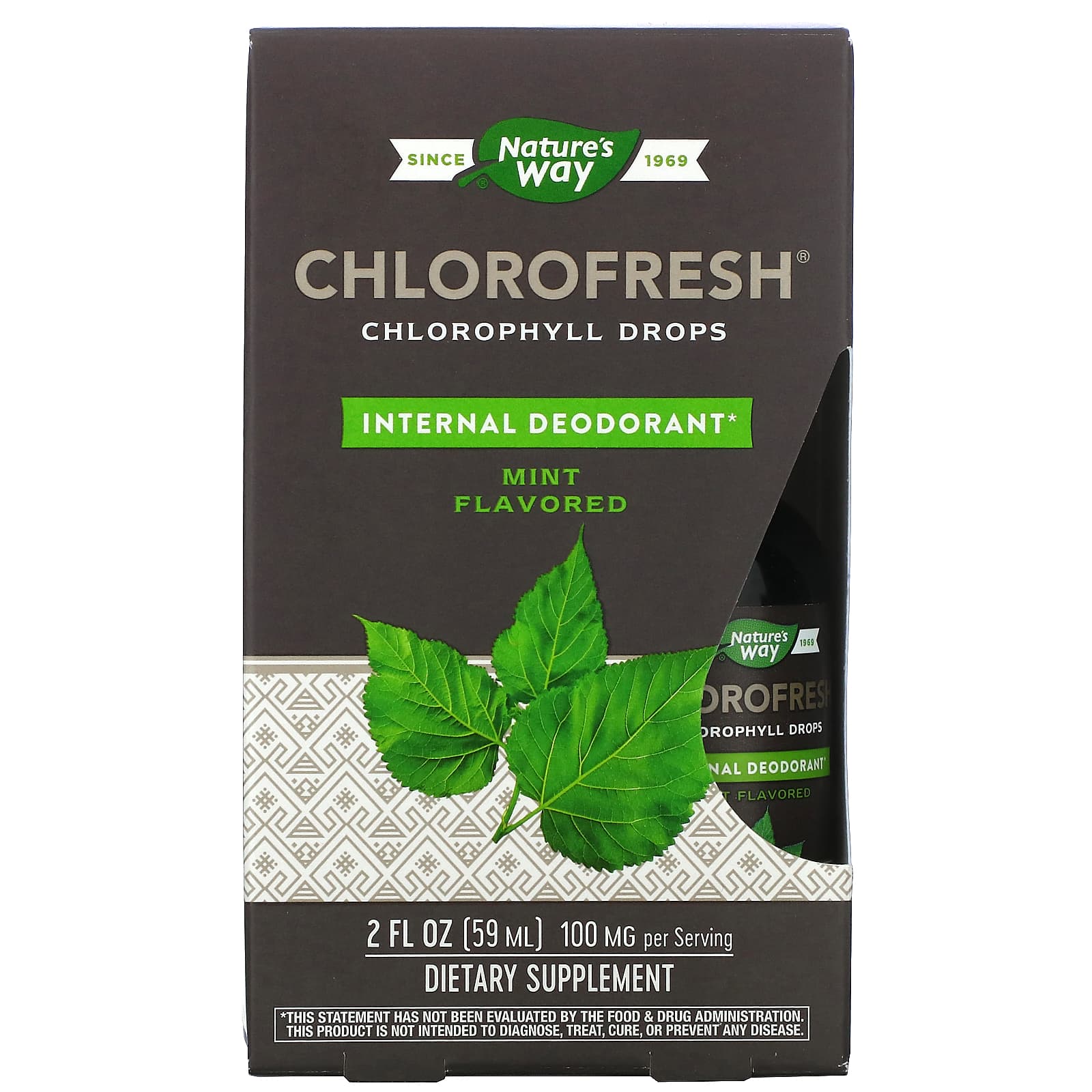 Natures Way Chlorofresh капли с хлорофиллом мята 59 мл 2 жидк Унции 2790₽