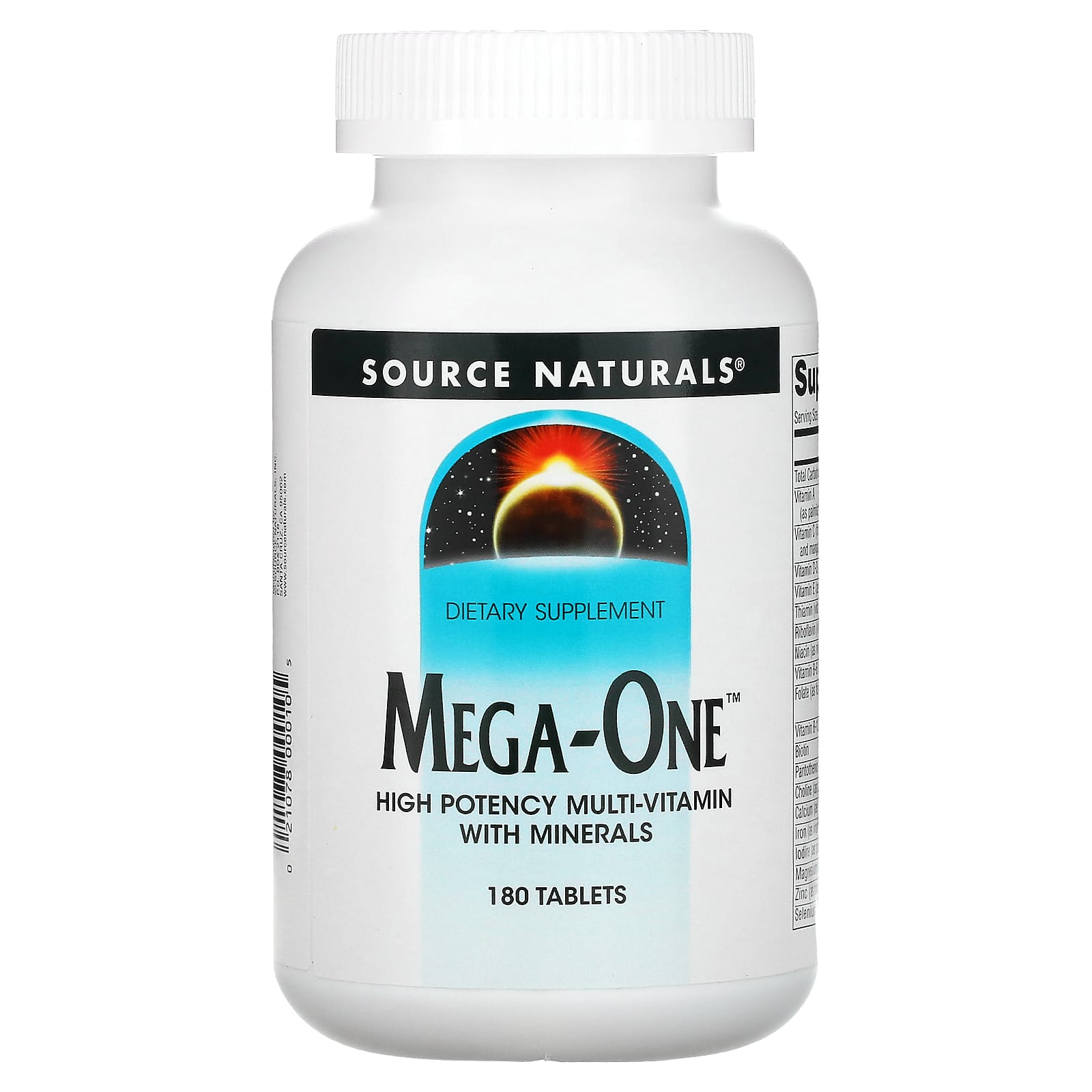 Source Naturals Mega-One высокоэффективный мультивитамин с минералами 180 таблеток 7390₽