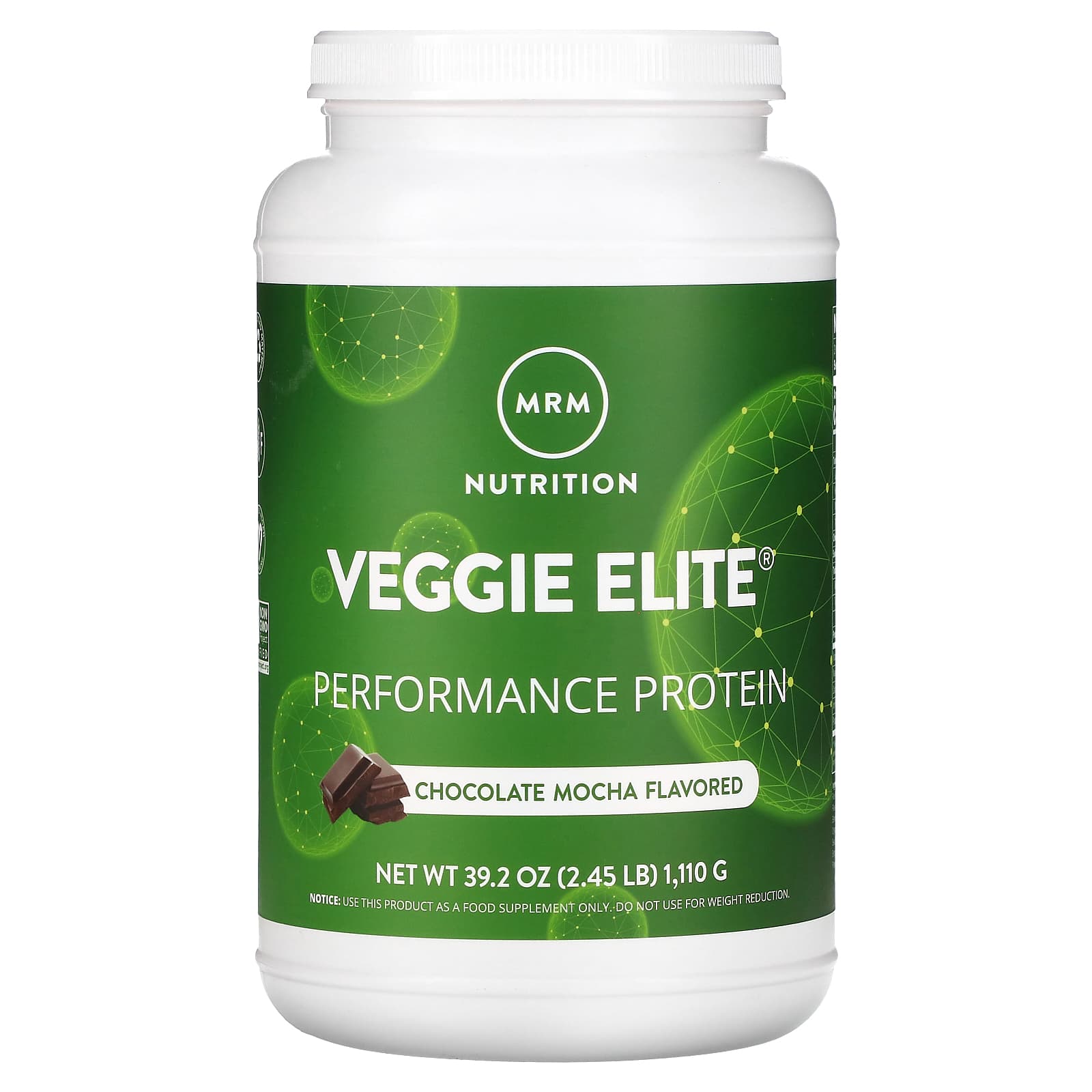 MRM Nutrition Veggie Elite протеин для повышения продуктивности мокко с шоколадом 1110 г 245 унции 6690₽