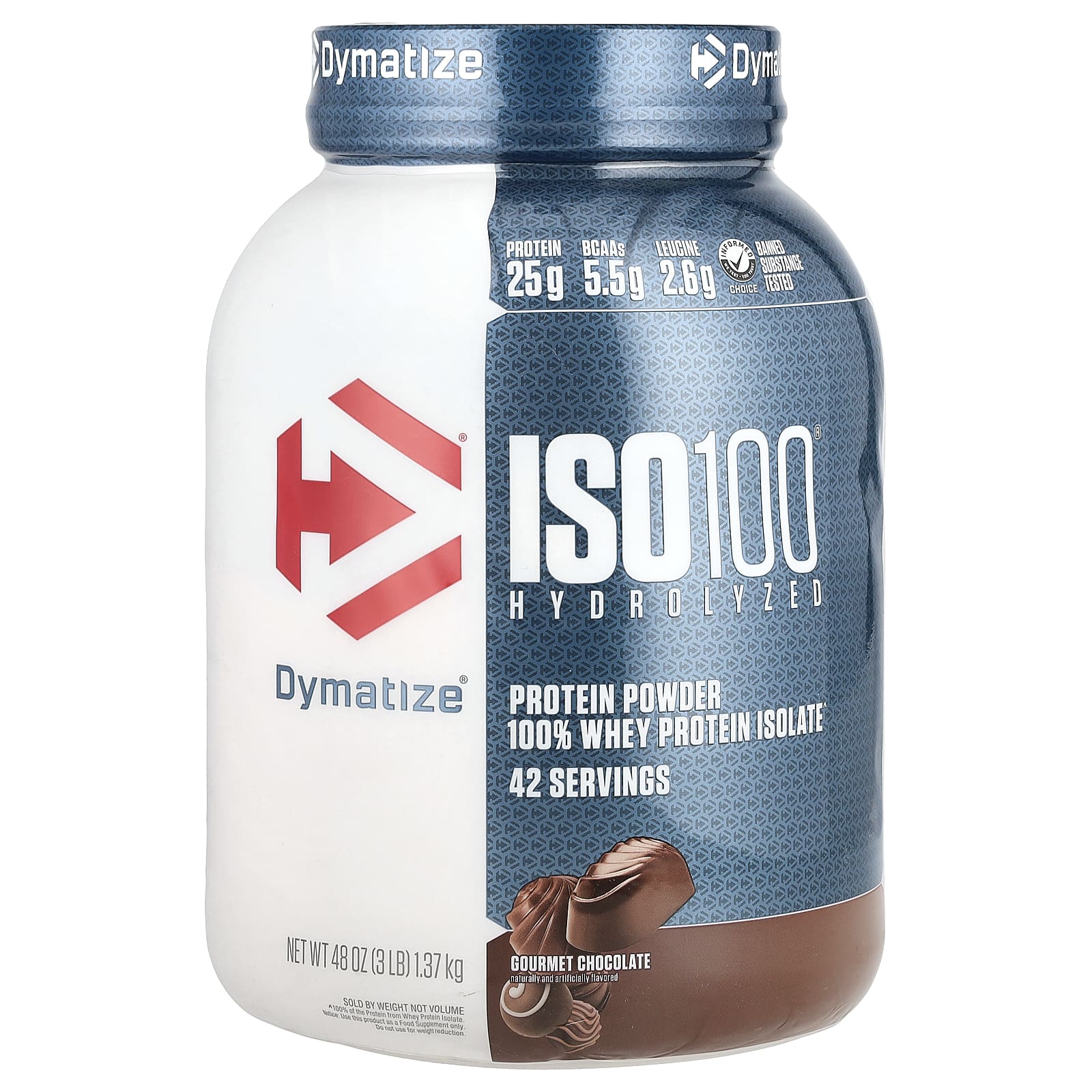 Dymatize ISO100 гидролизованный 100 изолят сывороточного протеина шоколад для гурманов 14 кг 3 фунта 13990₽