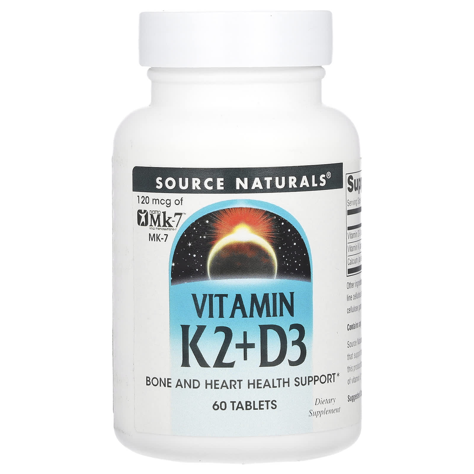 Source Naturals витамин K2 и D3 60 таблеток 2490₽