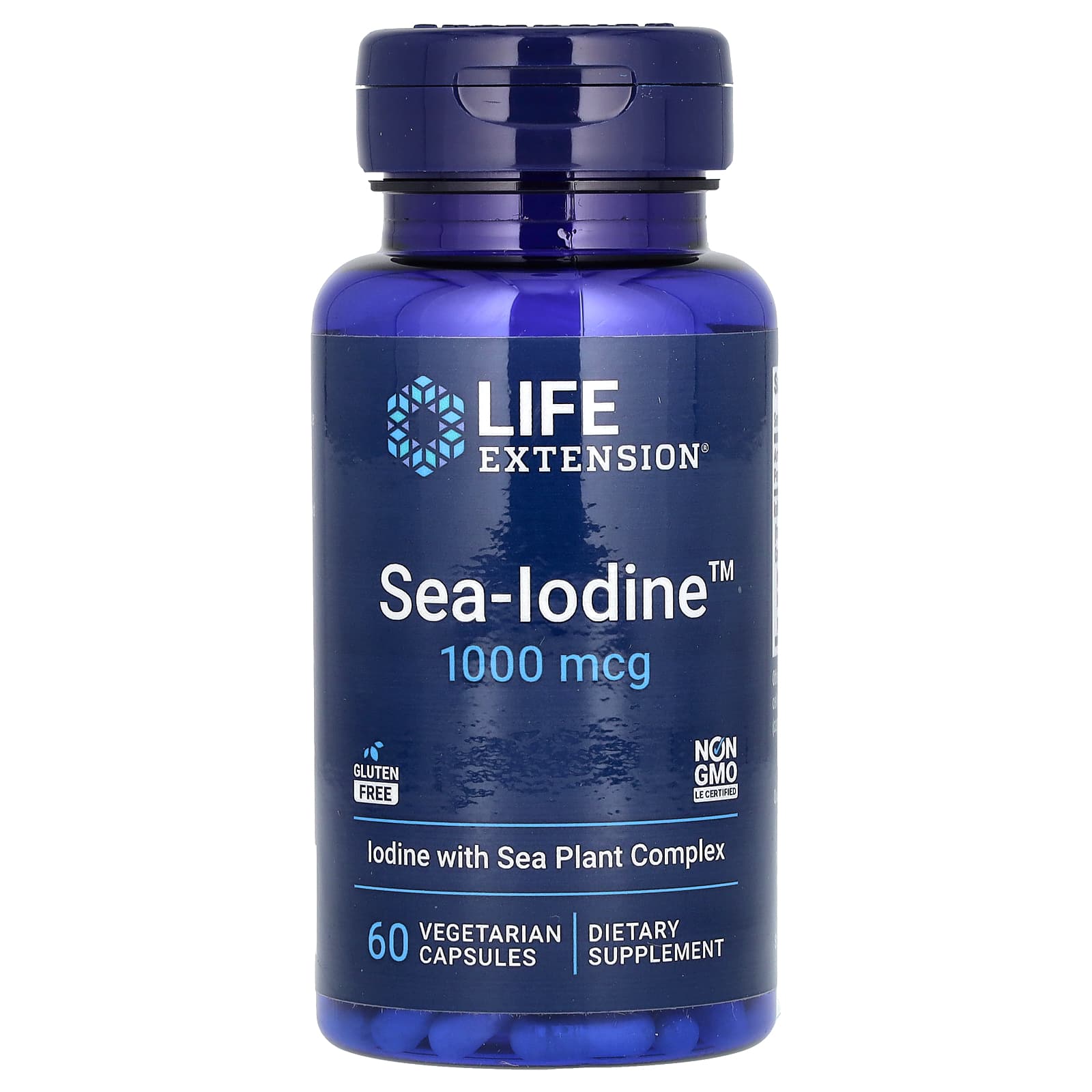 Life Extension Sea-Iodine 1000 мкг 60 вегетарианских капсул 1690₽