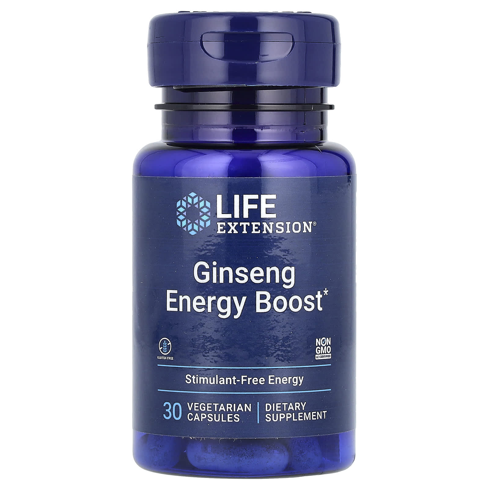 Life Extension Ginseng Energy Boost добавка с женьшенем для повышения уровня энергии 30 вегетарианских капсул 3390₽