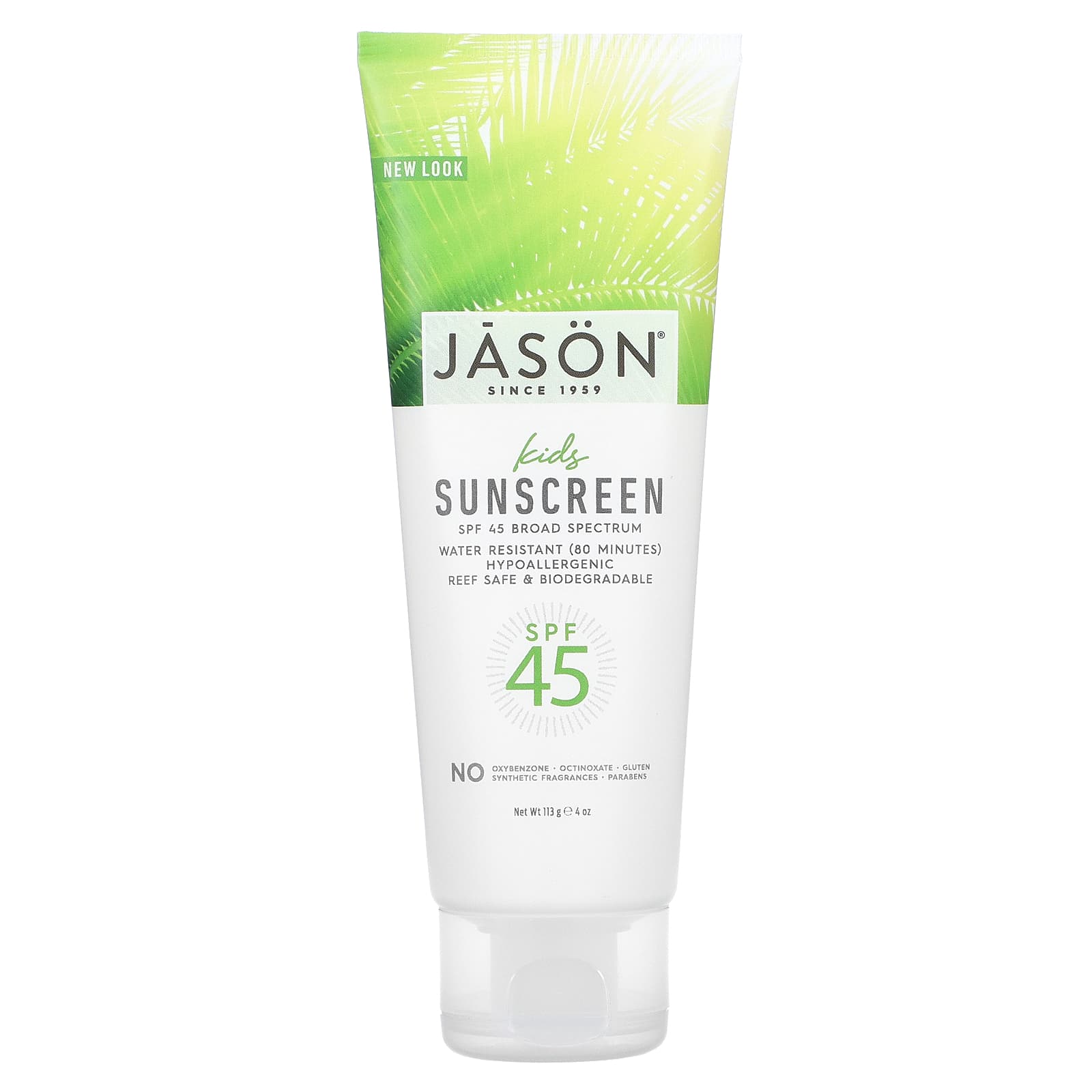 Jason Natural Sun Детский солнцезащитный крем SPF 45 4 унции 113 г 2090₽