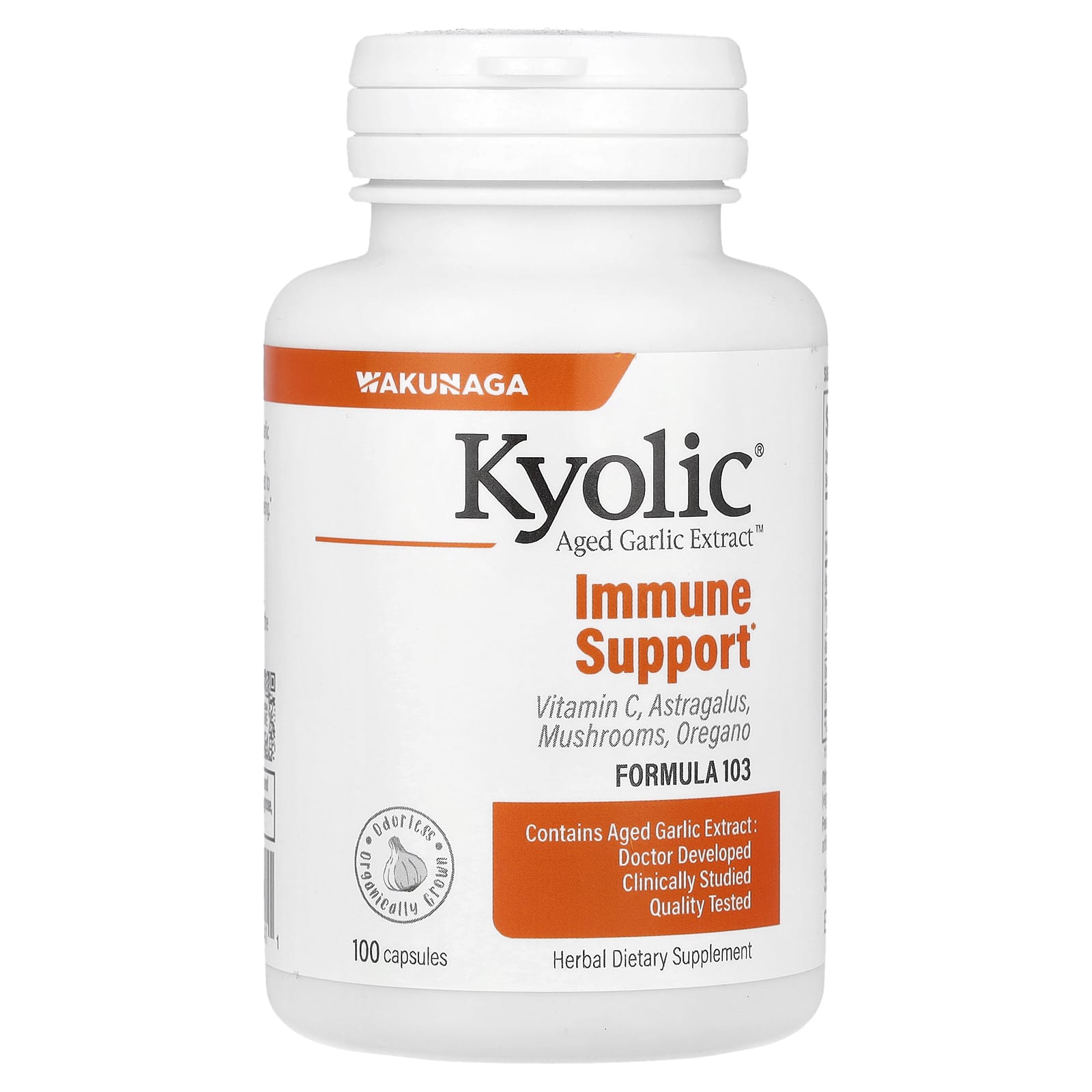 Kyolic Aged Garlic Extract поддержка иммунитета формула 103 100 капсул 2590₽