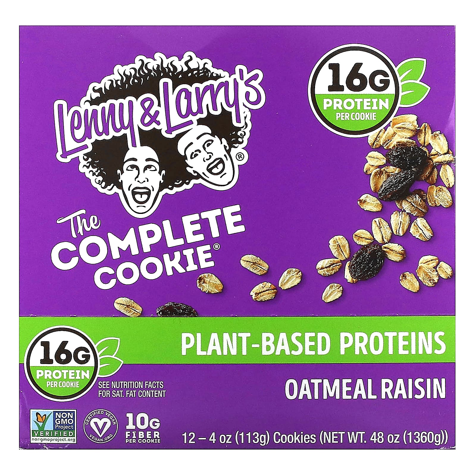 Lenny - Larrys The COMPLETE Cookie овсяное печенье с изюмом 12 печений 113 г 4 унции 5490₽