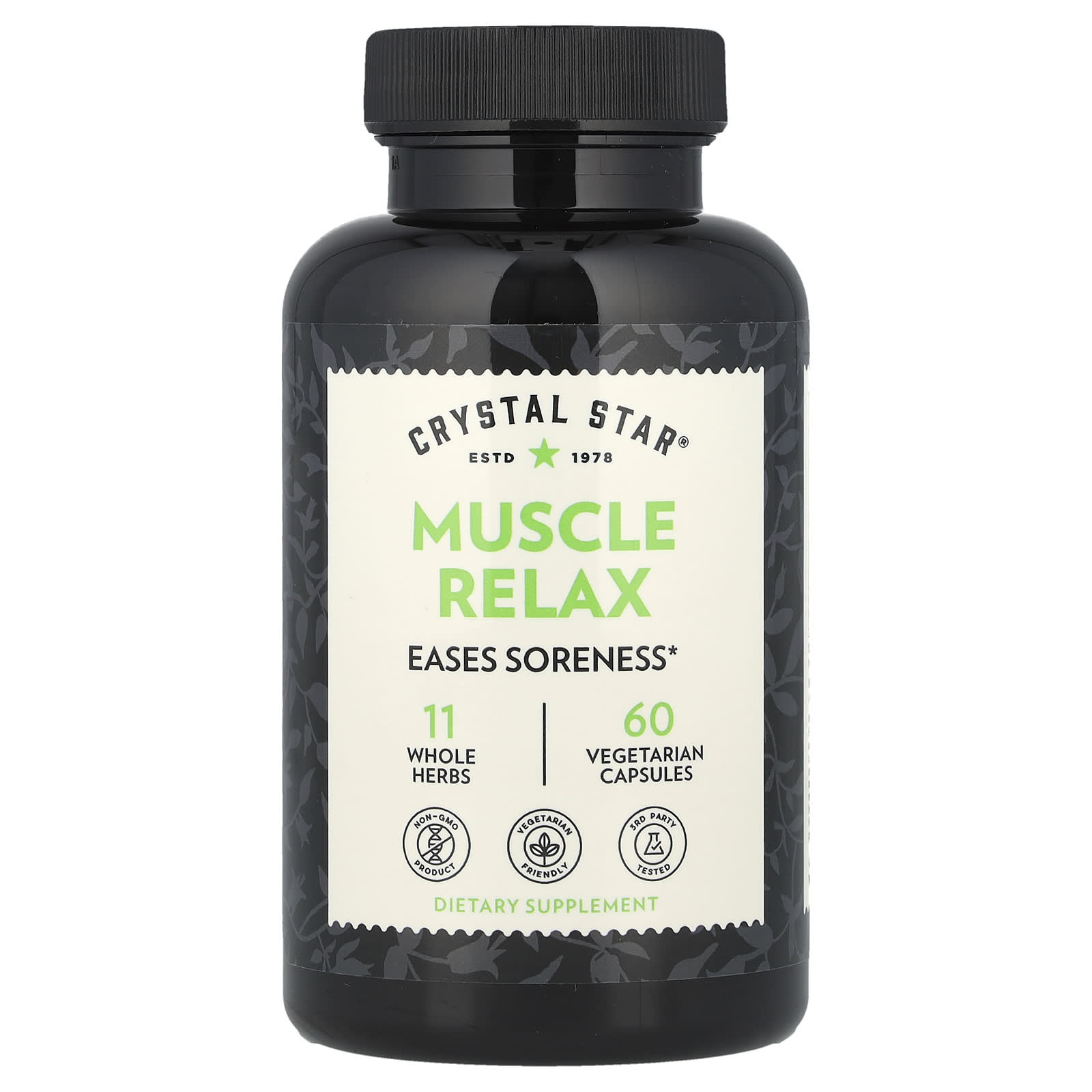 Crystal Star, Muscle Relax, для расслабления мышц, 60 вегетарианских капсул