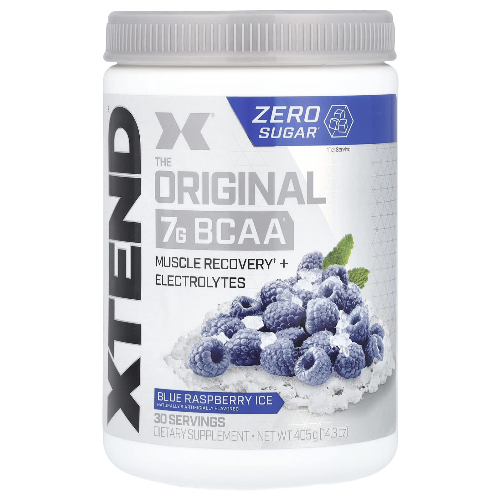 XTEND The Original 7 г аминокислот с разветвленной цепью BCAA со вкусом голубой малины 420 г 148 унции 5290₽