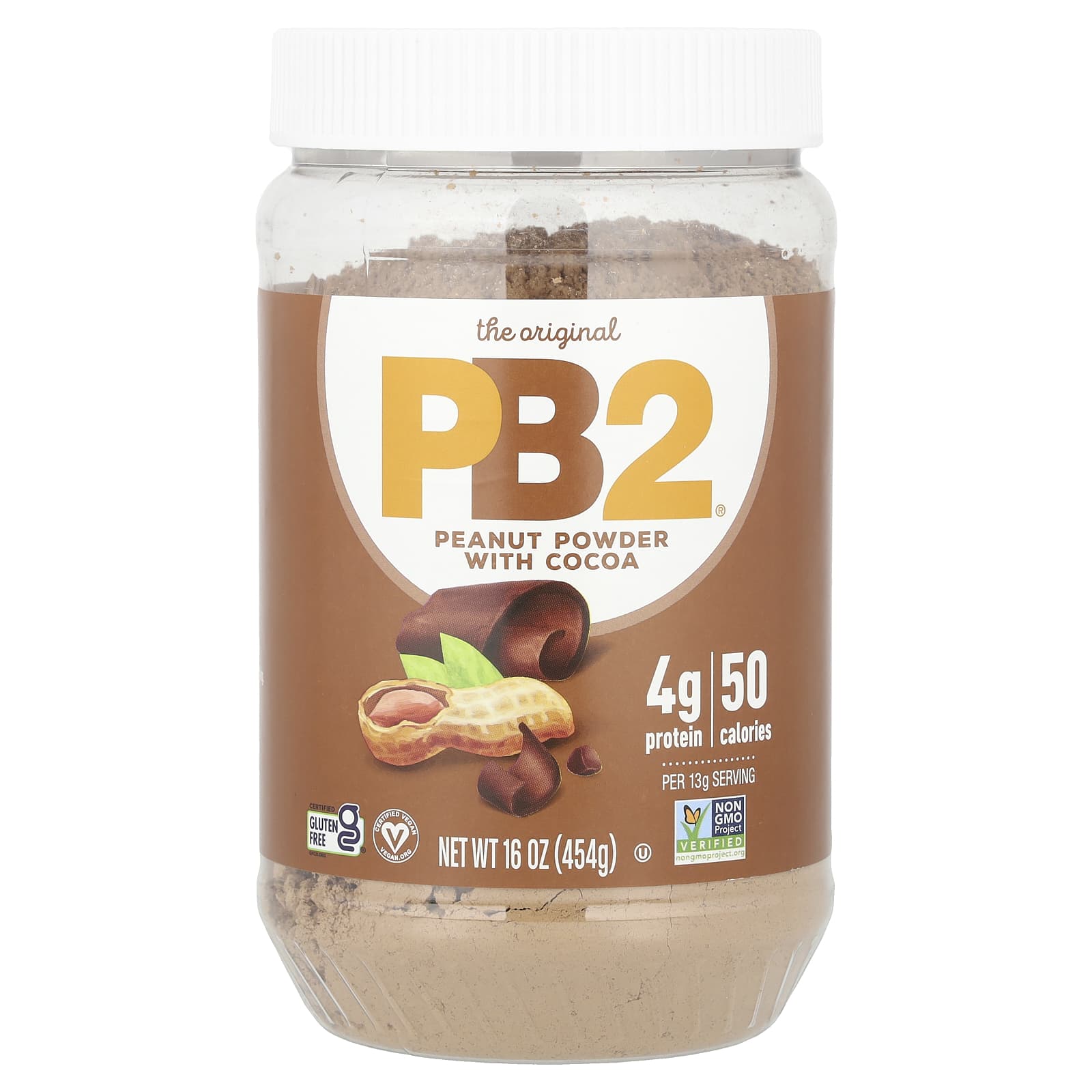 PB2 Foods, Арахисовое масло PB2 (сухой порошок) с шоколадом, 16 унций (453,6 г)