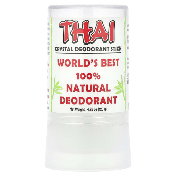Thai Deodorant Stone, Дезодорант-стик Thai Crystal, 4,25 унции (120 г)