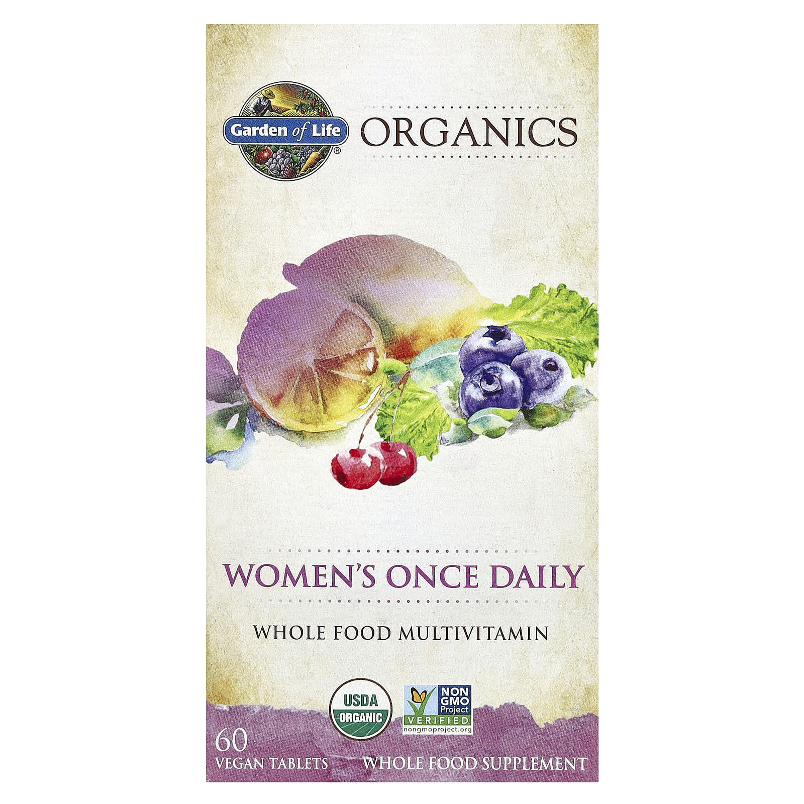 Garden of Life Organics для женщин один раз в день 60 веганских таблеток 7590₽