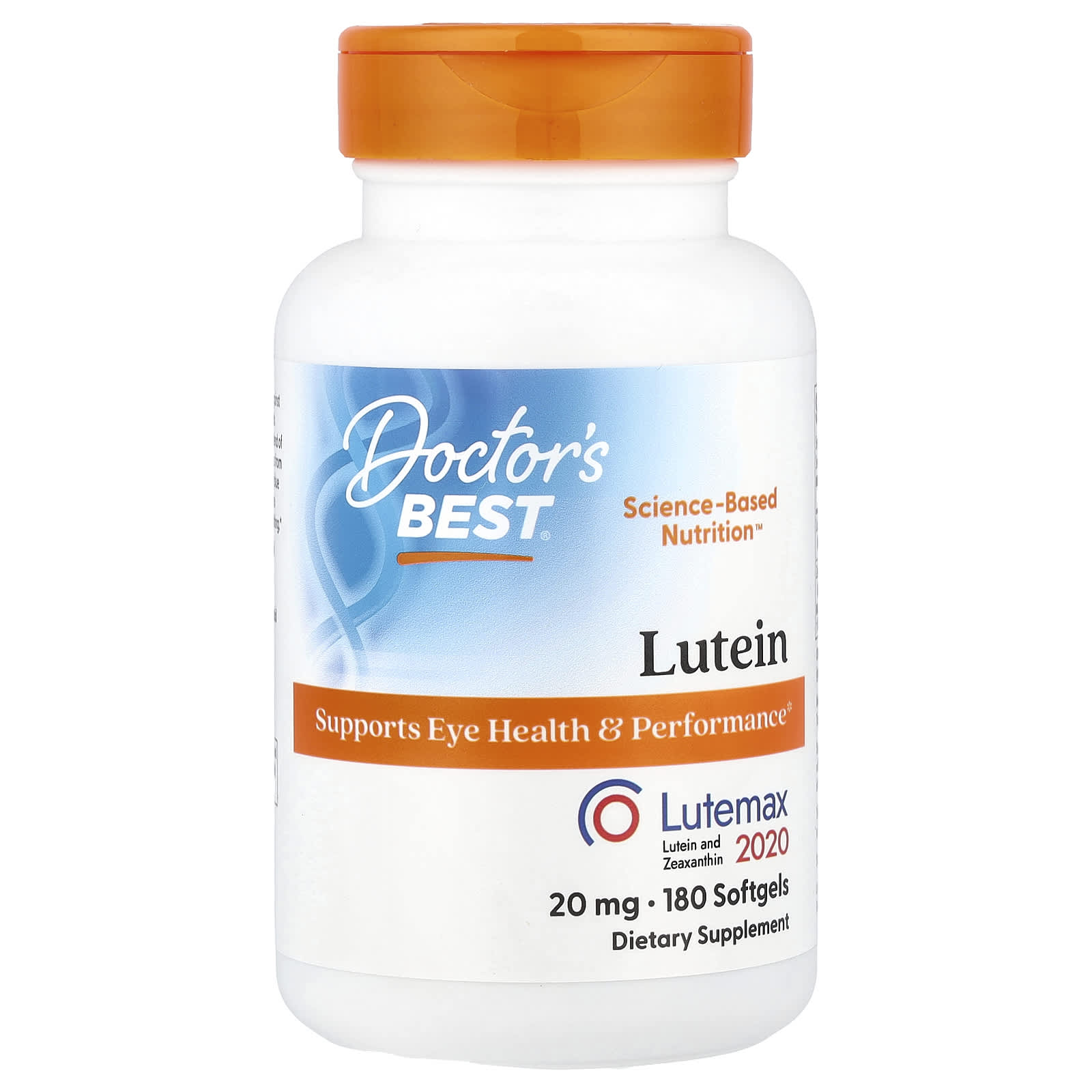 Doctors Best лютеин с Lutemax 2020 20 мг 180 капсул 5590₽